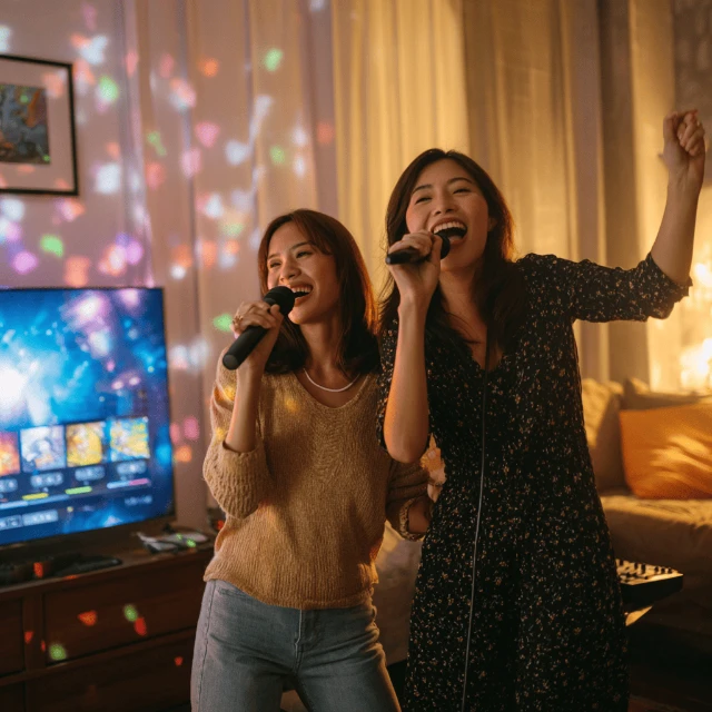 Keseruan karaoke di rumah