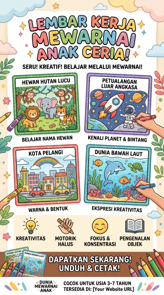 💥PROMO 99.000++ LEMBAR WORKSHEET ANAK