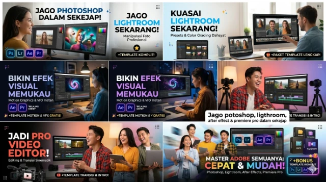 Photoshop, Lightroom, After Effects, Premiere Pro? Kita Punya Rahasianya!