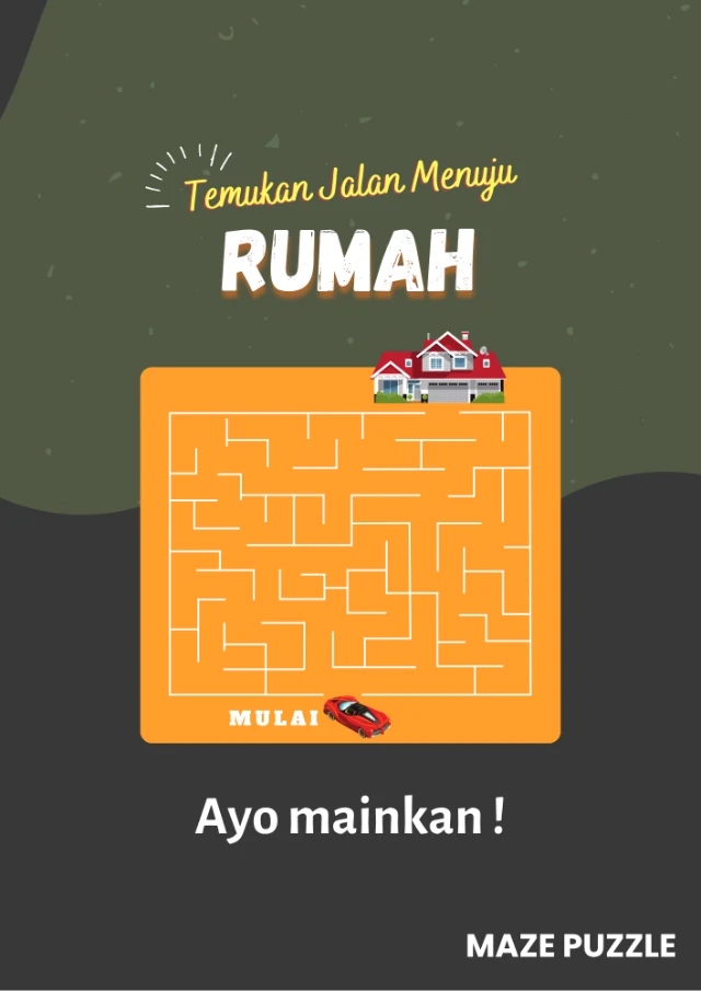 Printable Maze Edukatif yang Bikin Anak Lupa Gadget