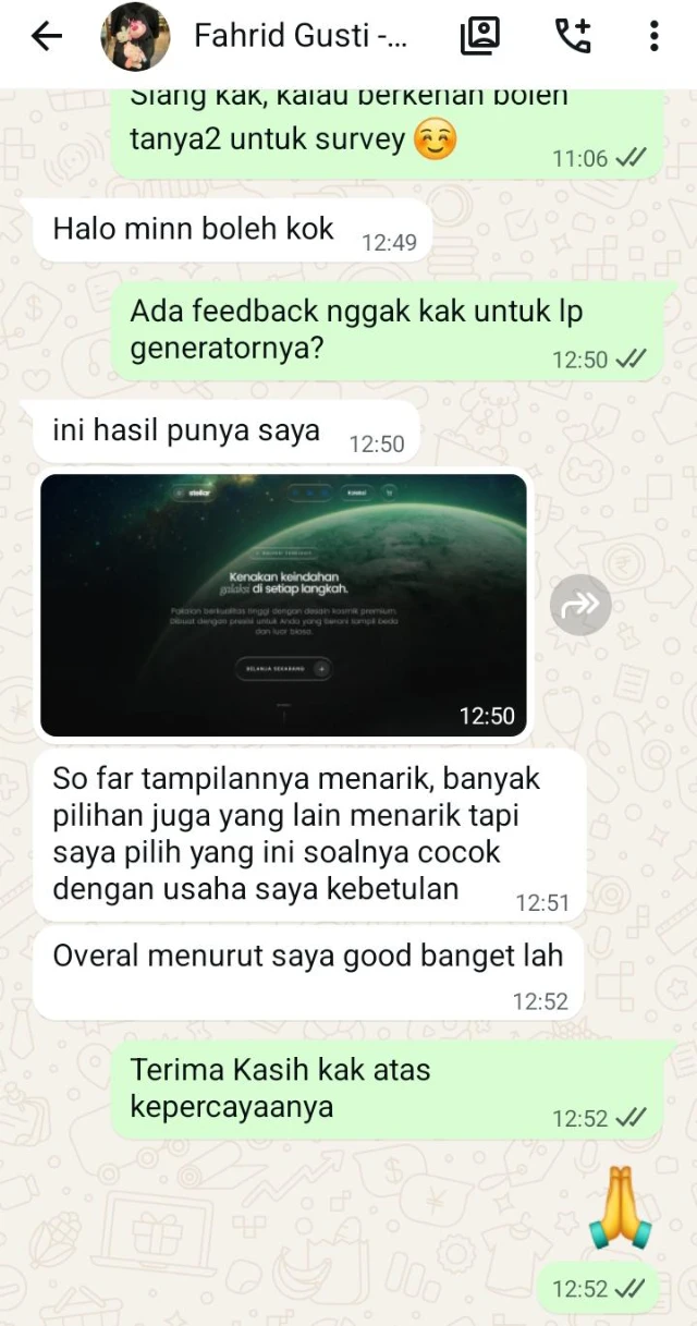 Testimoni Fahrid