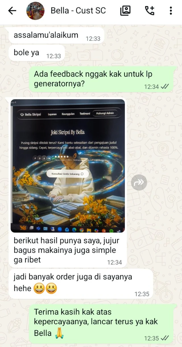 Testimoni Bella