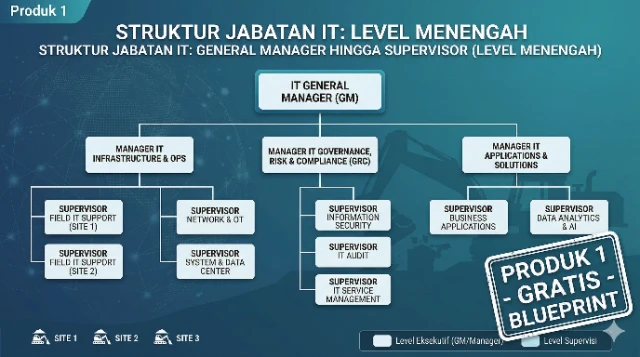 Struktur Organisasi IT dari GM hingga Supervisor