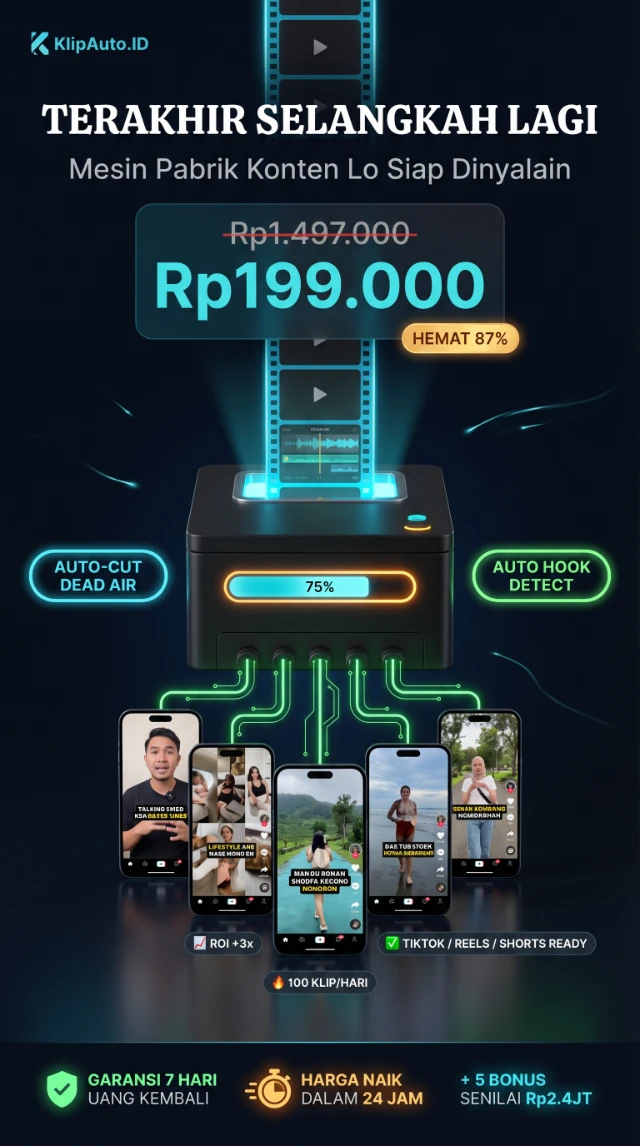 KlipAuto - Mesin Pabrik Konten 1 Klik