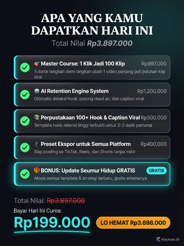 Yang Lo Dapetin Hari Ini - Total Nilai Rp3.897.000