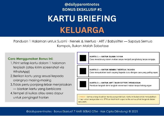 Kartu Briefing Keluarga