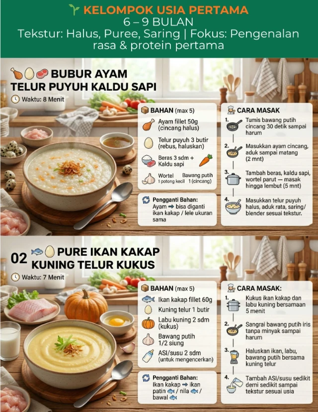 Resep MPASI cepat saji