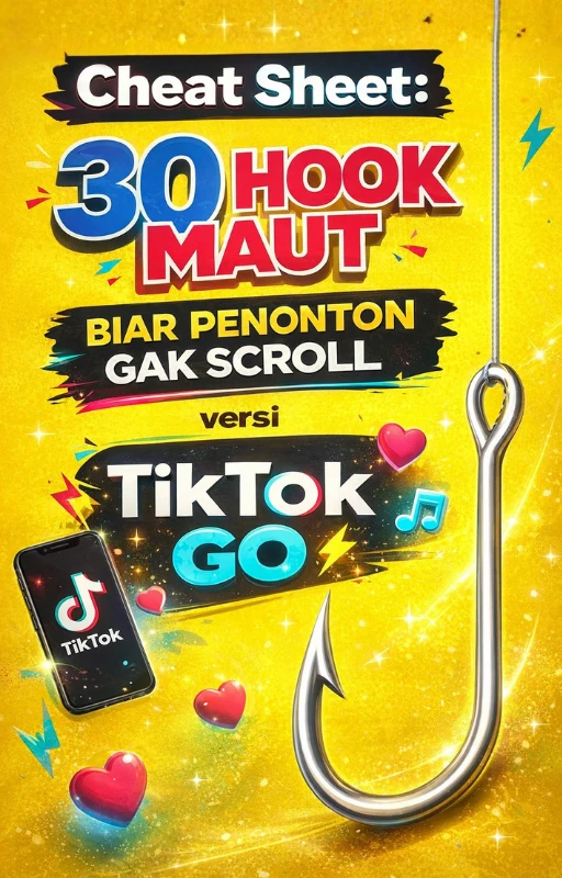 Cheat Sheet: 30 Hook Maut Biar Penonton Gak Scroll versi TikTok GO 