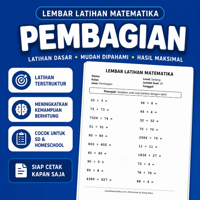 Paket Latihan Pembagian Juara - 6000 Soal
