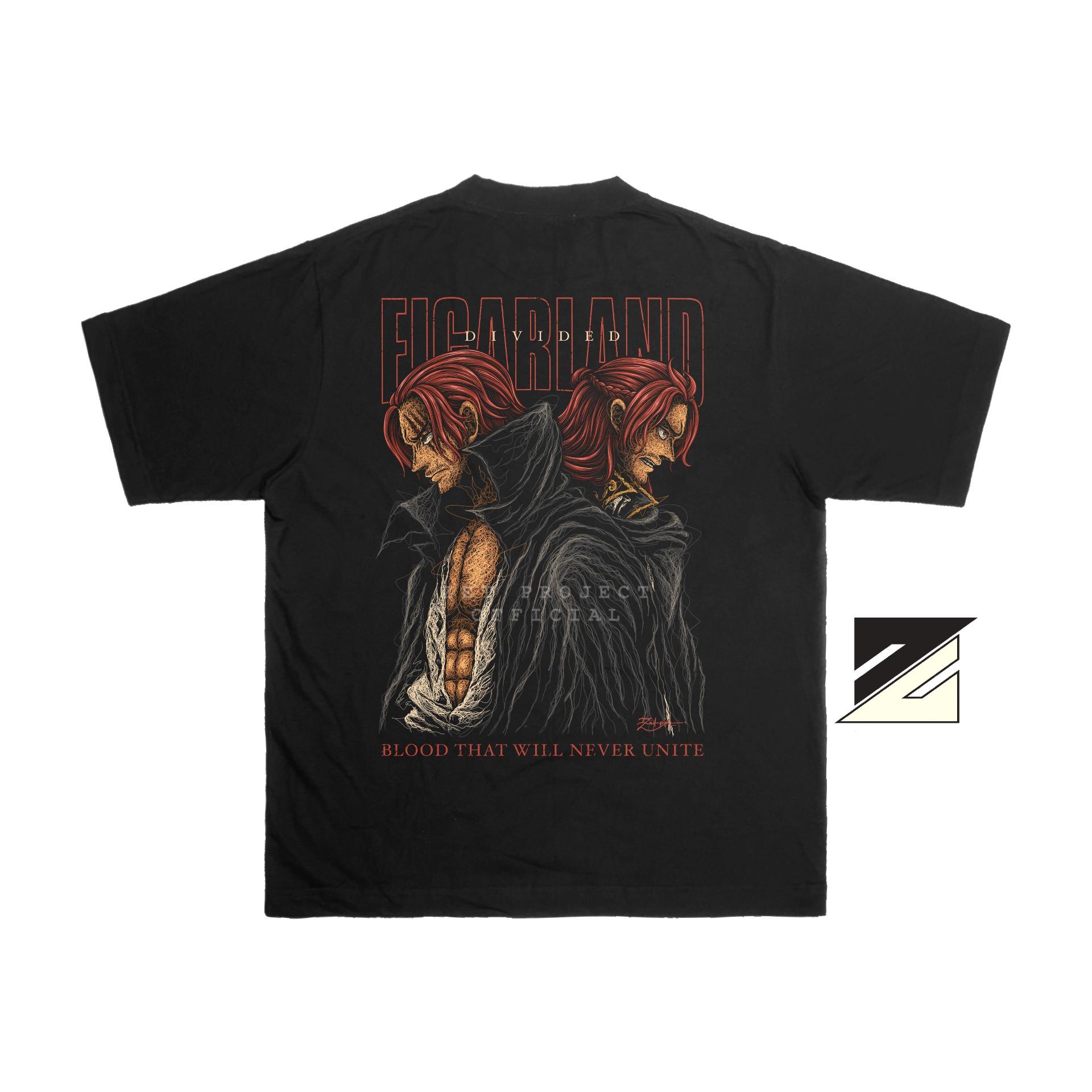 Zetproject - Shanks Shamrock Kaos Anime Oversize Lengan Pendek-4