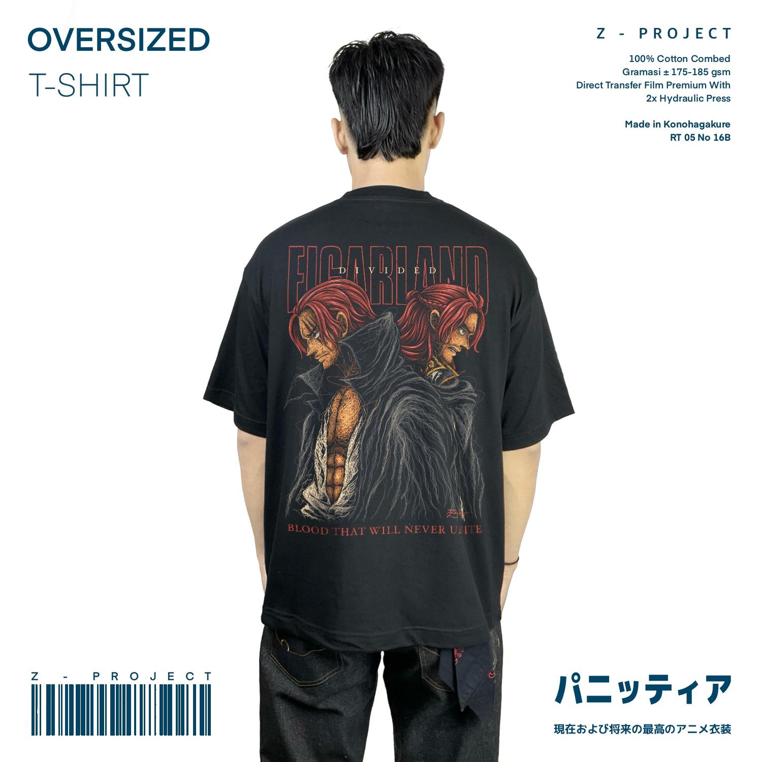 Zetproject - Shanks Shamrock Kaos Anime Oversize Lengan Pendek