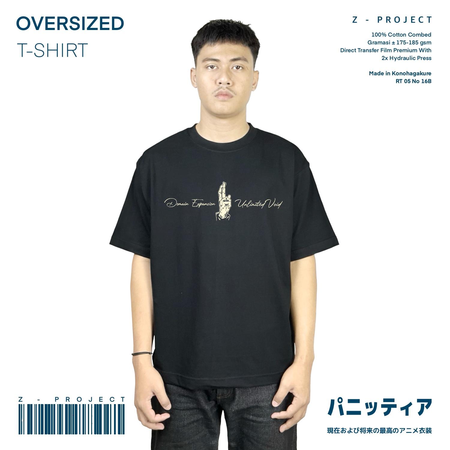 Zetproject - Gojo Satoru Kaos Anime Oversize Lengan Pendek-2