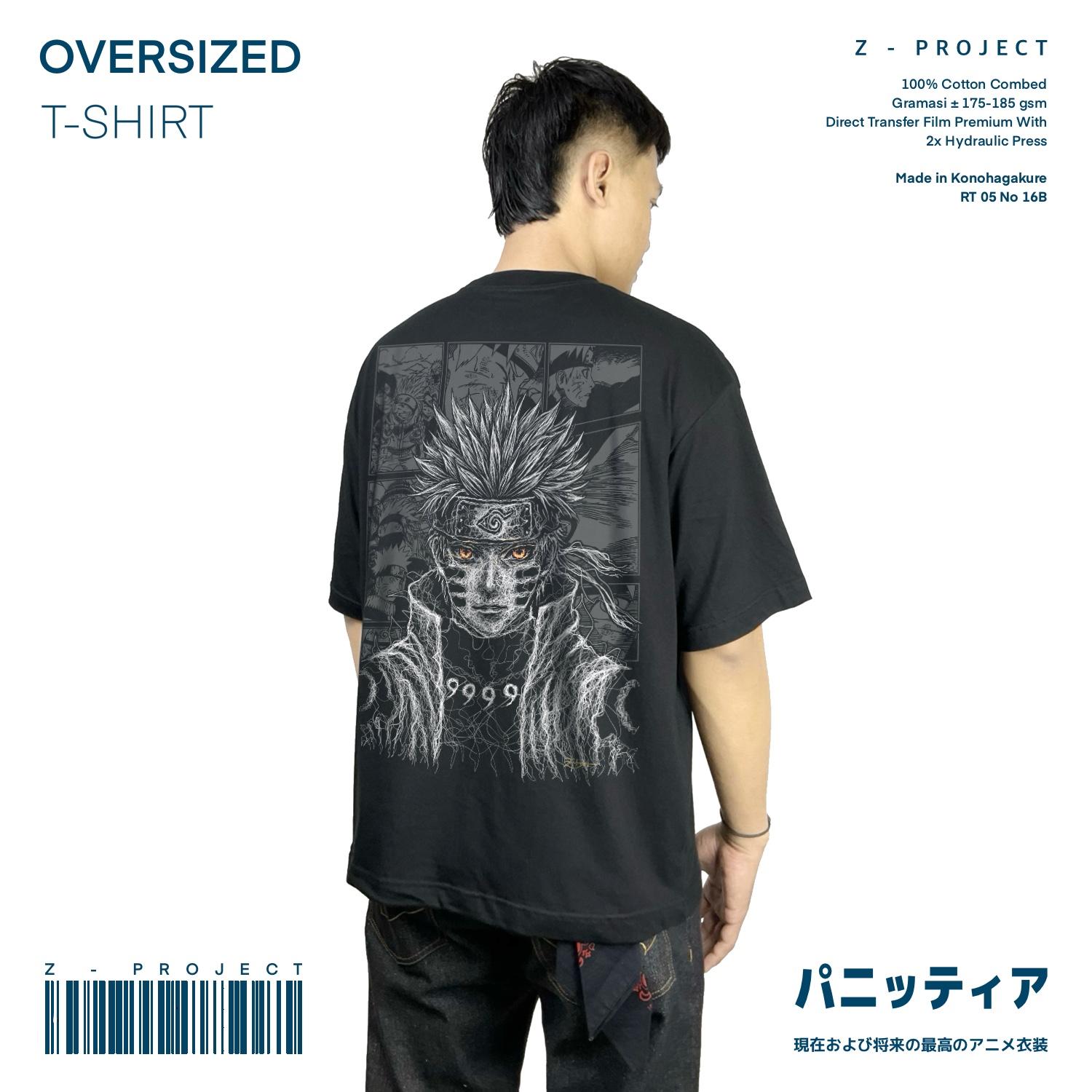 Zetproject - Naruto Kaos Anime Oversize Lengan Pendek