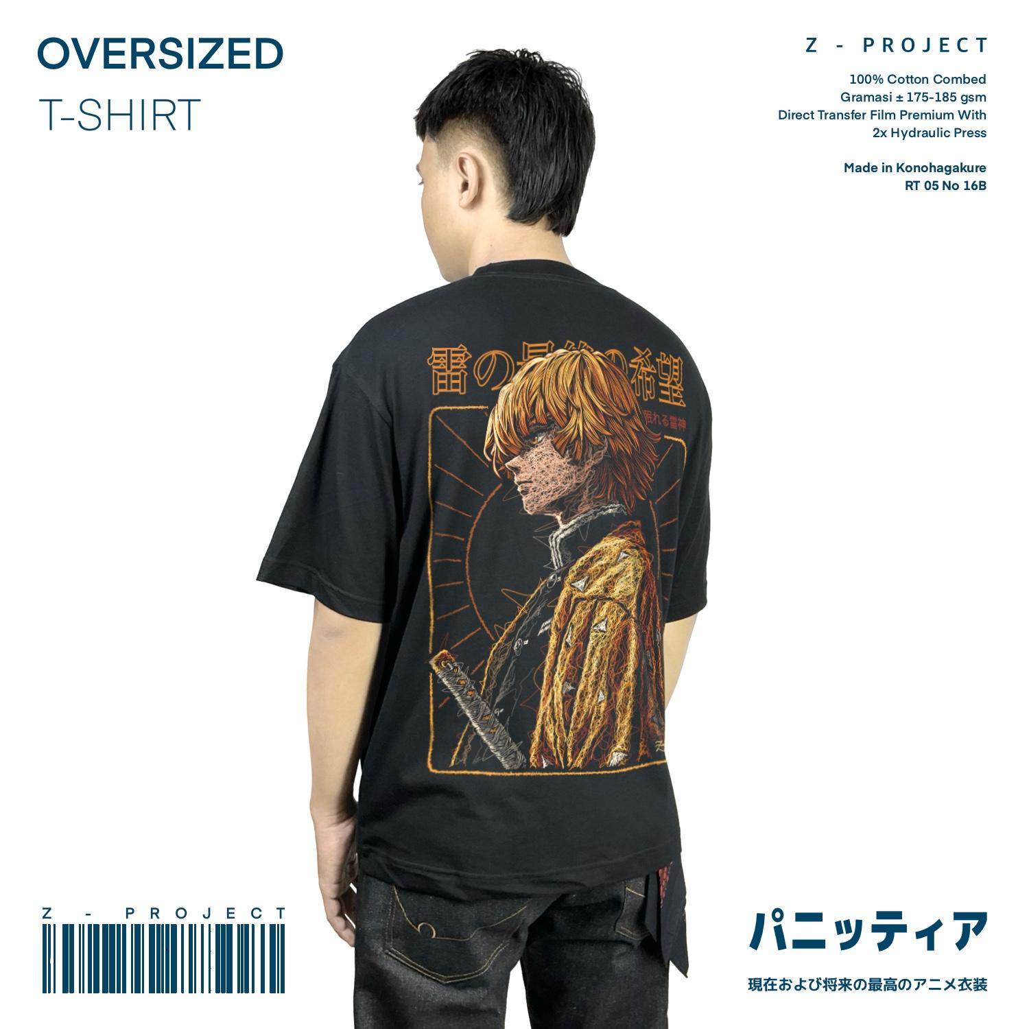 Zetproject - Zenitsu Kaos Anime Oversize Lengan Pendek