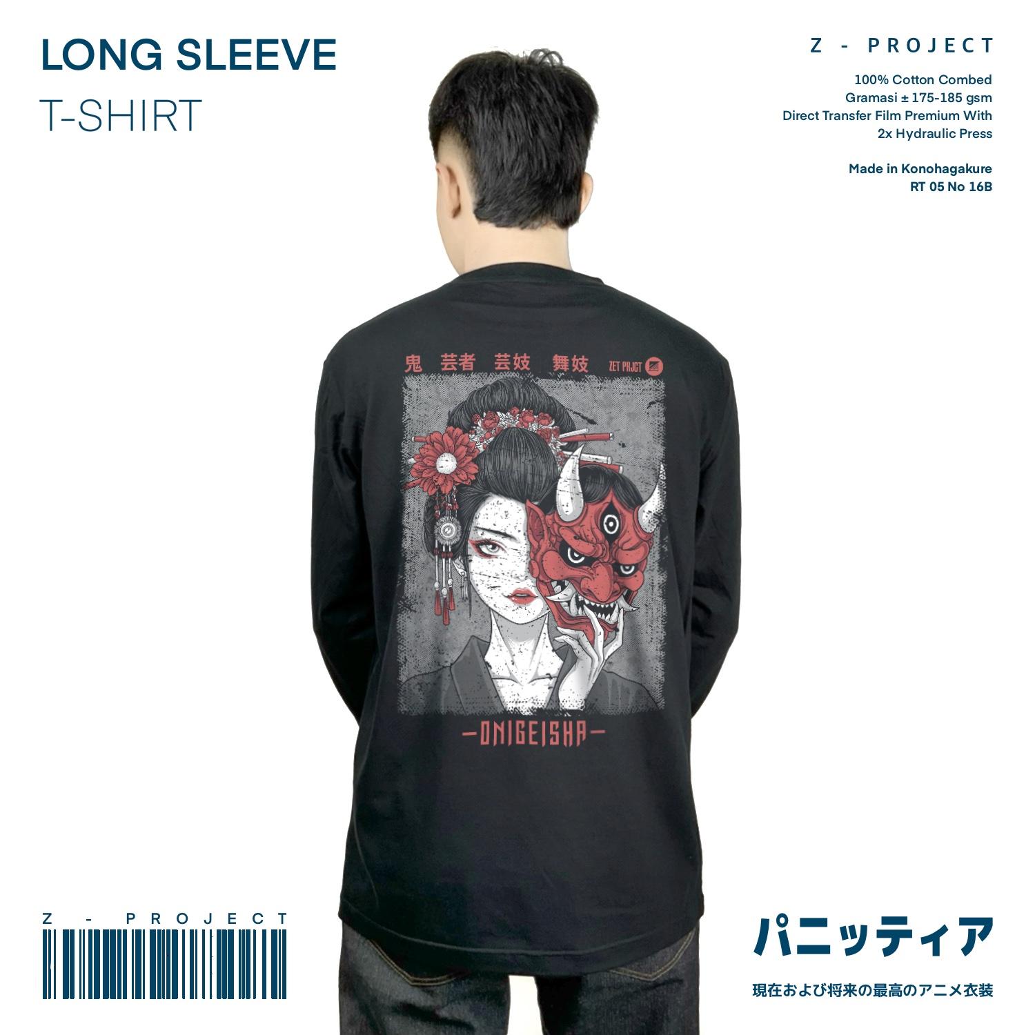 Zetproject - Onigeisha Tshirt Japanese Lengan Panjang