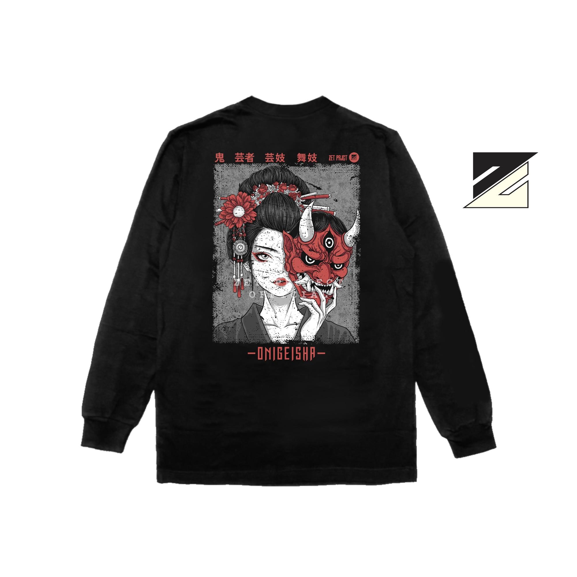 Zetproject - Onigeisha Tshirt Japanese Lengan Panjang-4