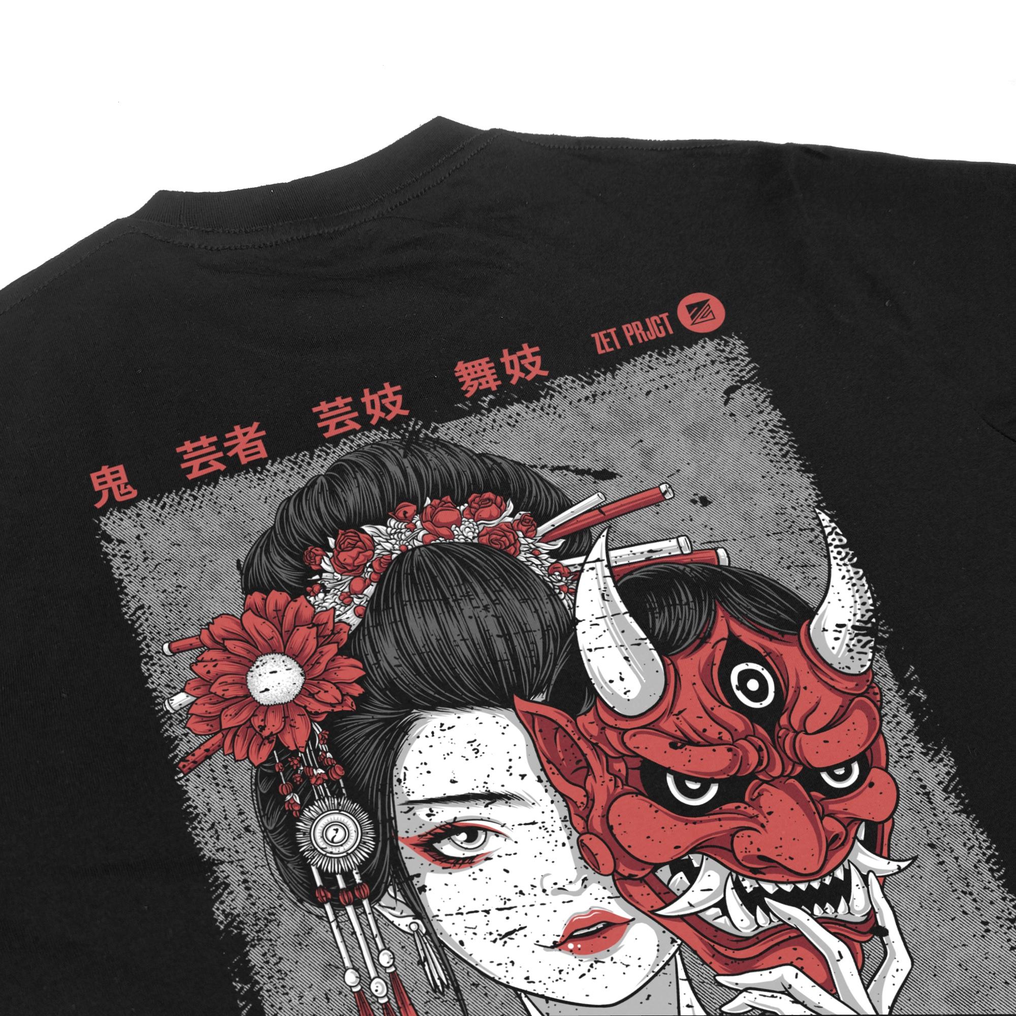 Zetproject - Onigeisha Tshirt Japanese Lengan Panjang-5