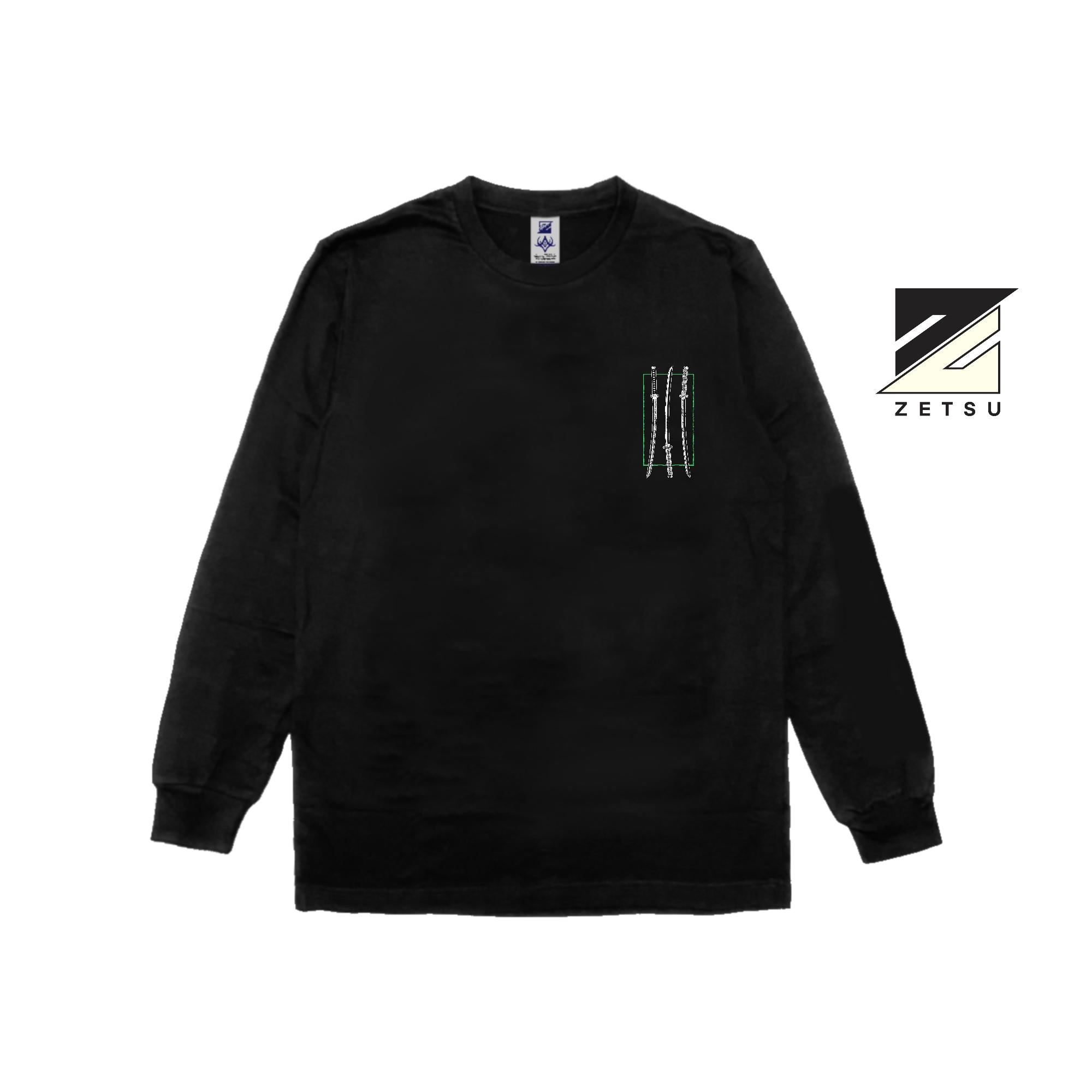 Zetproject Zetsu - Kaos Lengan Panjang Longsleeves Tshirt Anime Distro Hitam Pria Wanita - Zorolong-6