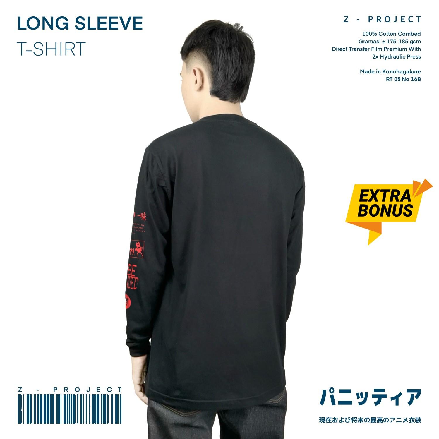 Zetproject Zetsu - Kaos Lengan Panjang Longsleeves Tshirt Anime Distro Hitam Pria Wanita - Joyboy-2