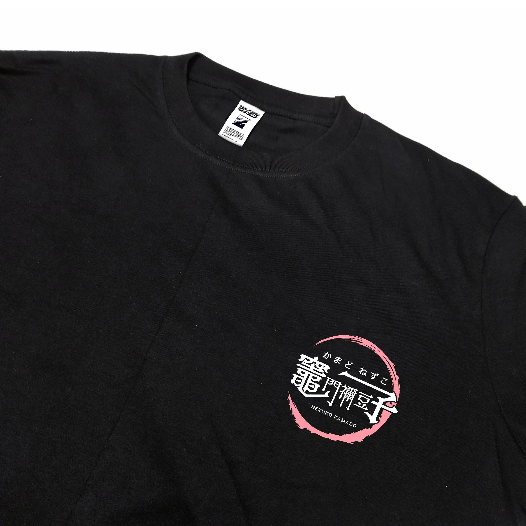 Zetproject Zetsu - Kaos Tshirt Anime Distro Hitam Pria Wanita Lengan Pendek - Nezuko-7