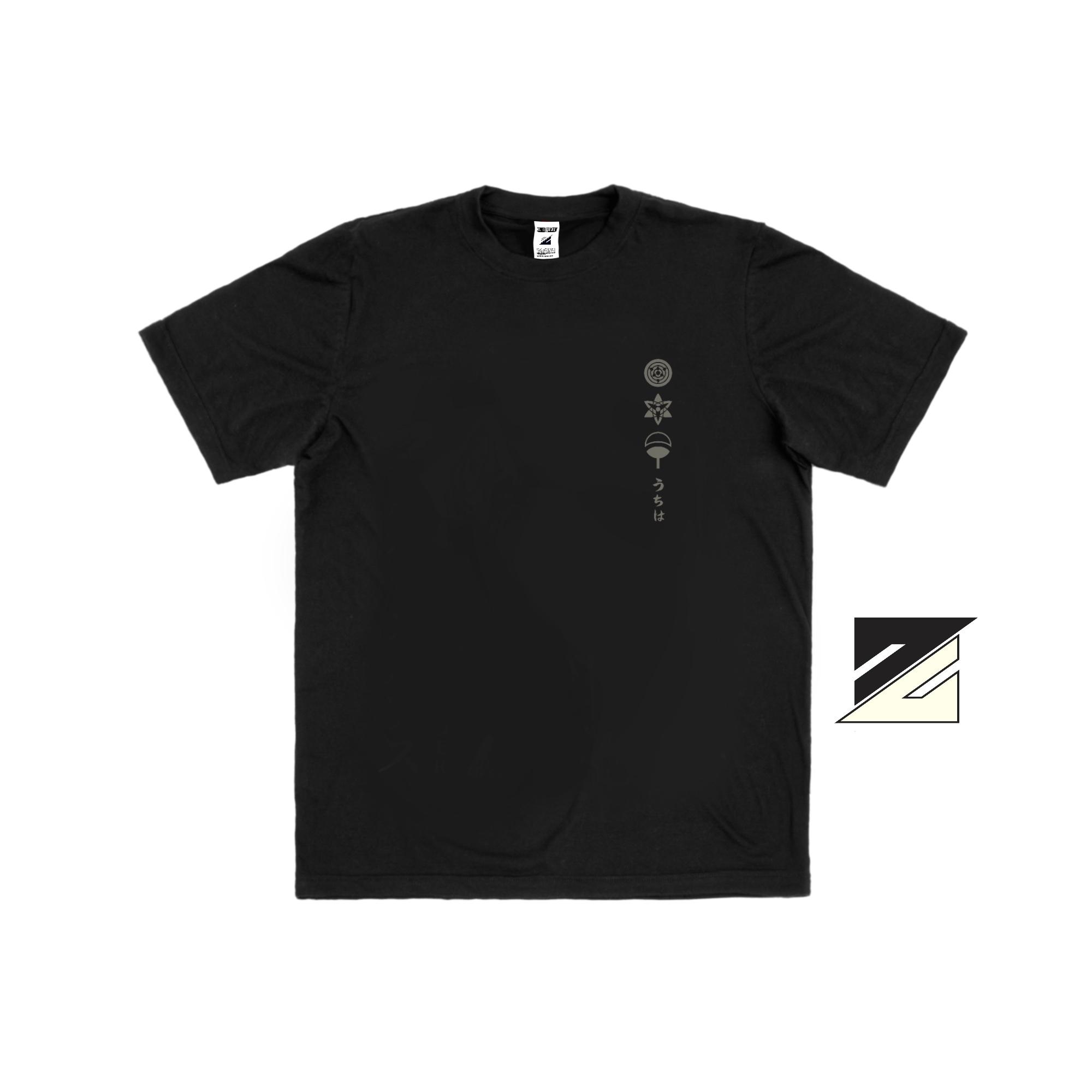 Zetproject Zetsu - Kaos Tshirt Anime Distro Hitam Pria Wanita Lengan Pendek - Sasuke-7