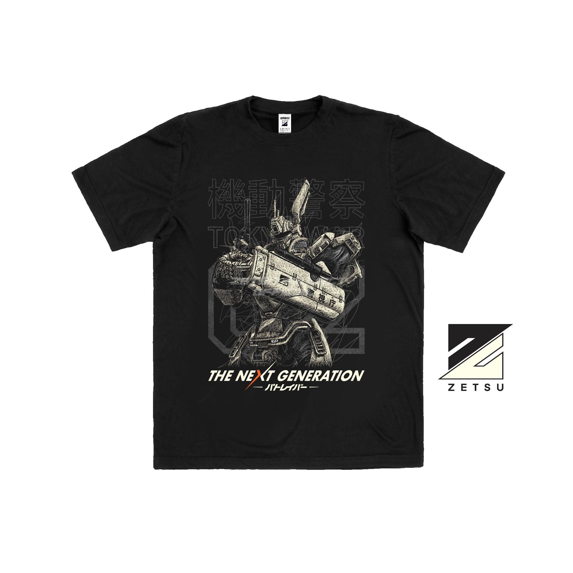 Zetproject Zetsu - Kaos Tshirt Anime Distro Hitam Pria Wanita Lengan Pendek - Thepolice-4