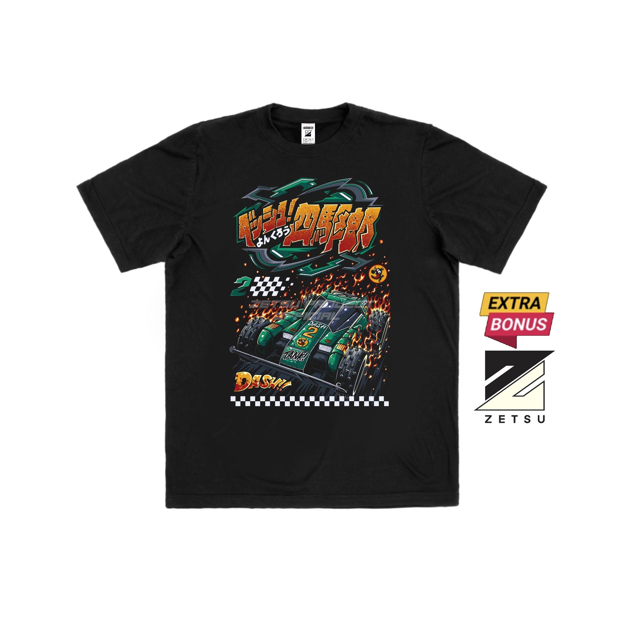 Zetproject Zetsu - Kaos Tshirt Anime Distro Hitam Pria Wanita Lengan Pendek - Burning-4