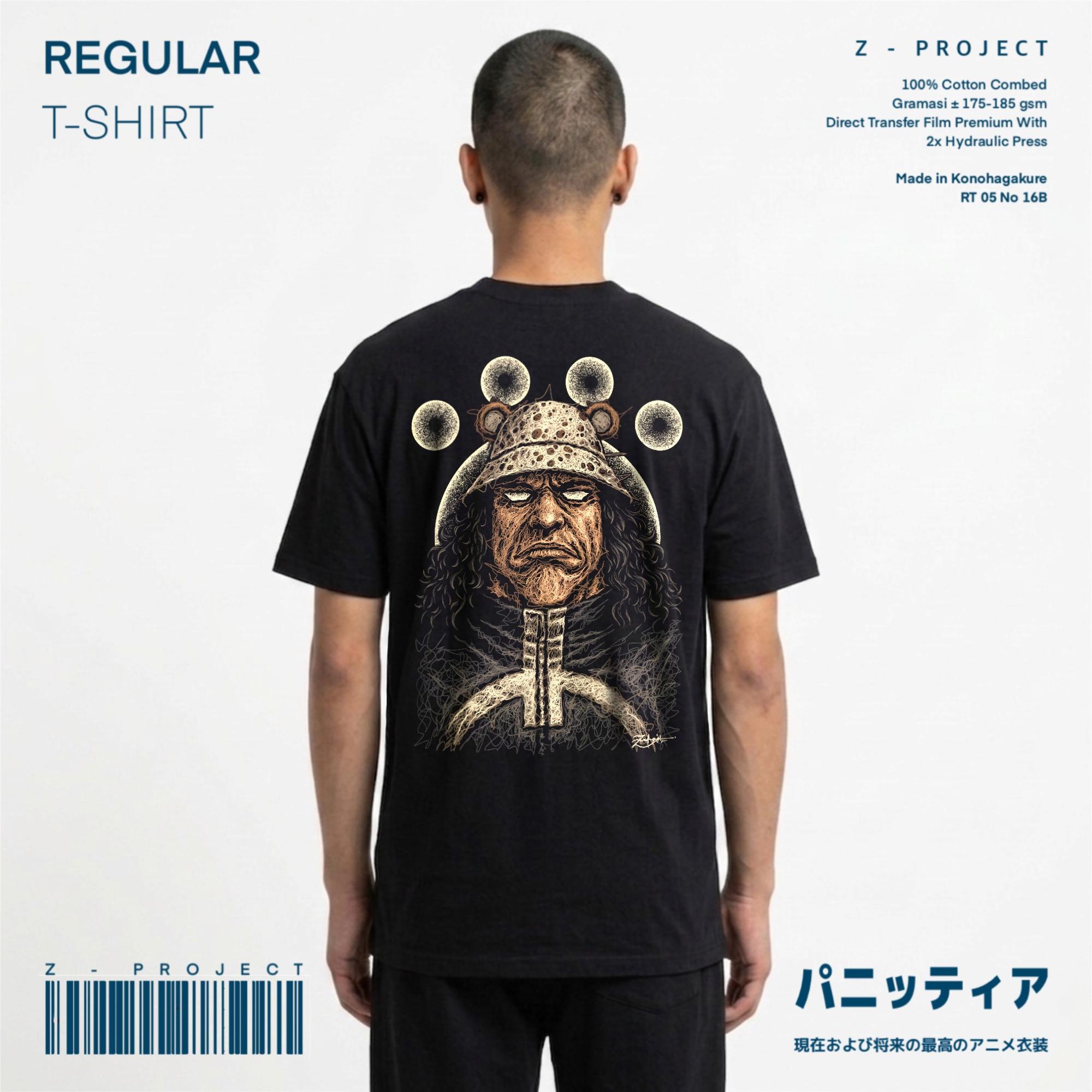 Zetproject Zetsu - Kaos Tshirt Anime Distro Hitam Pria Wanita Lengan Pendek - Kuma