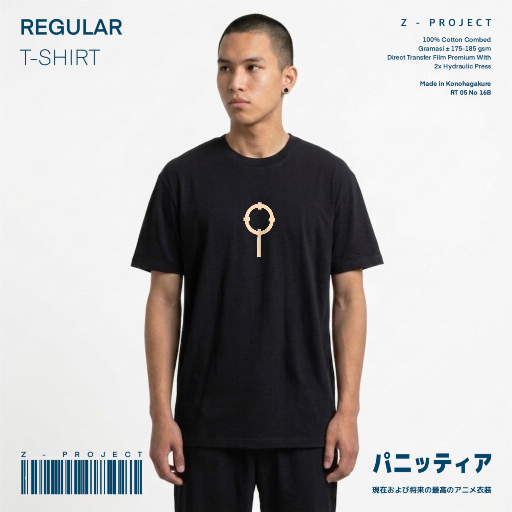 Zetproject Zetsu - Kaos Tshirt Anime Distro Hitam Pria Wanita Lengan Pendek - Kuma-3