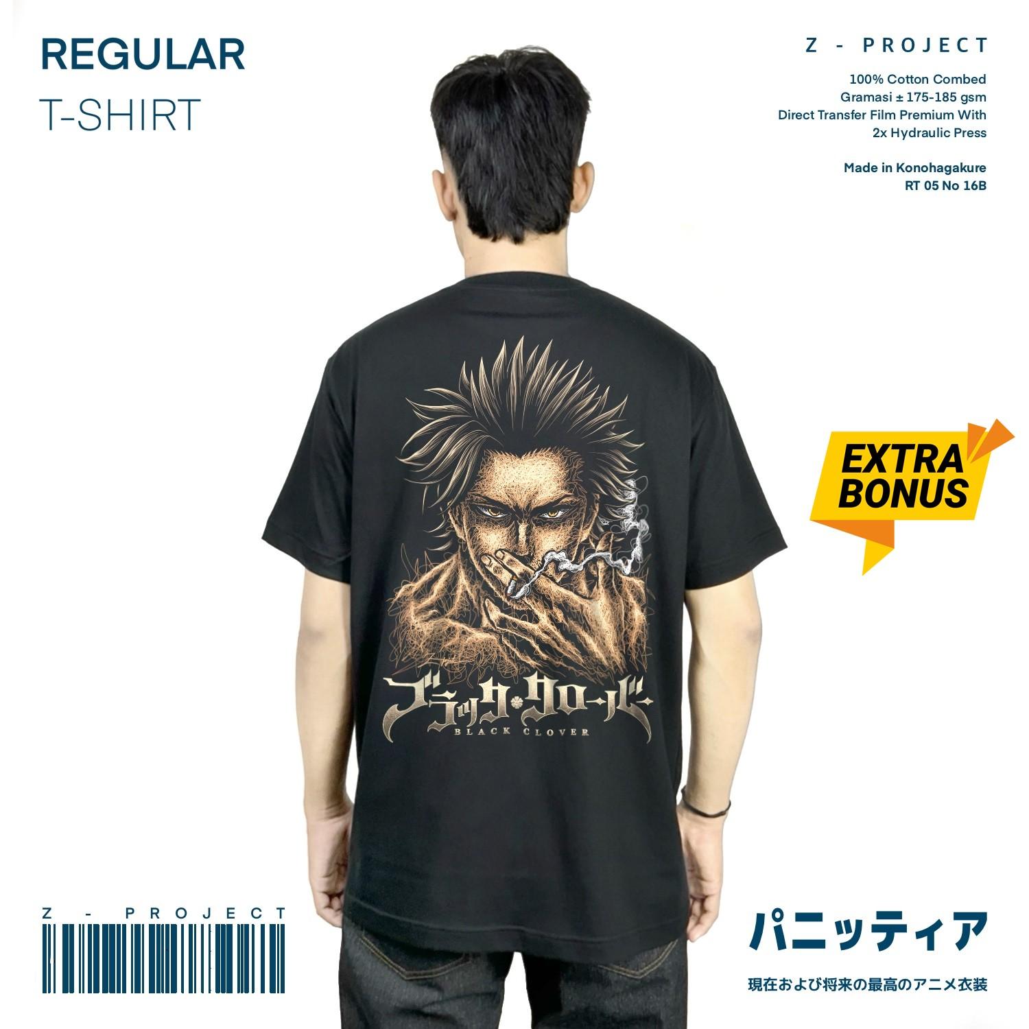 Zetproject Zetsu - Kaos Tshirt Anime Distro Hitam Pria Wanita Lengan Pendek - Yami