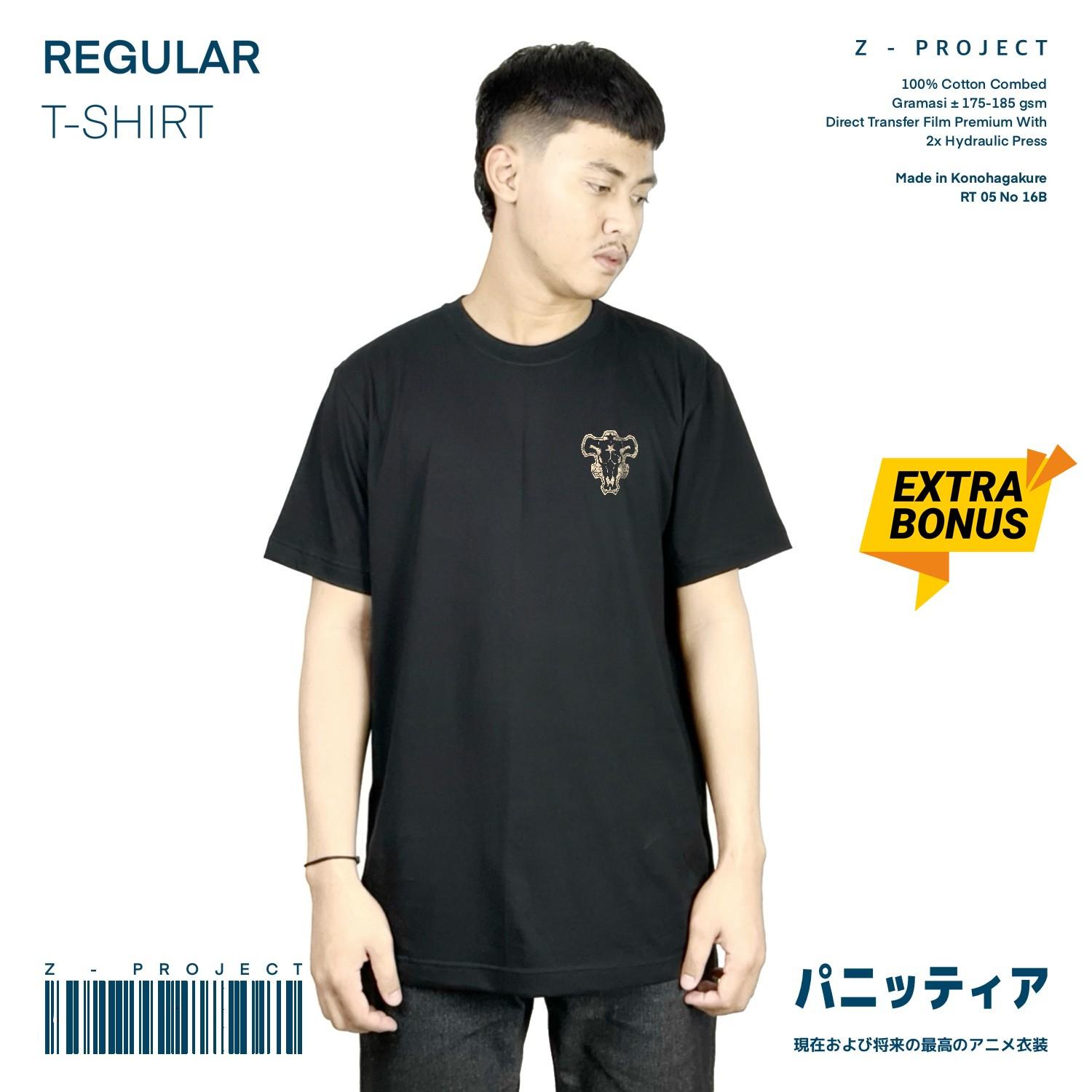 Zetproject Zetsu - Kaos Tshirt Anime Distro Hitam Pria Wanita Lengan Pendek - Yami-2