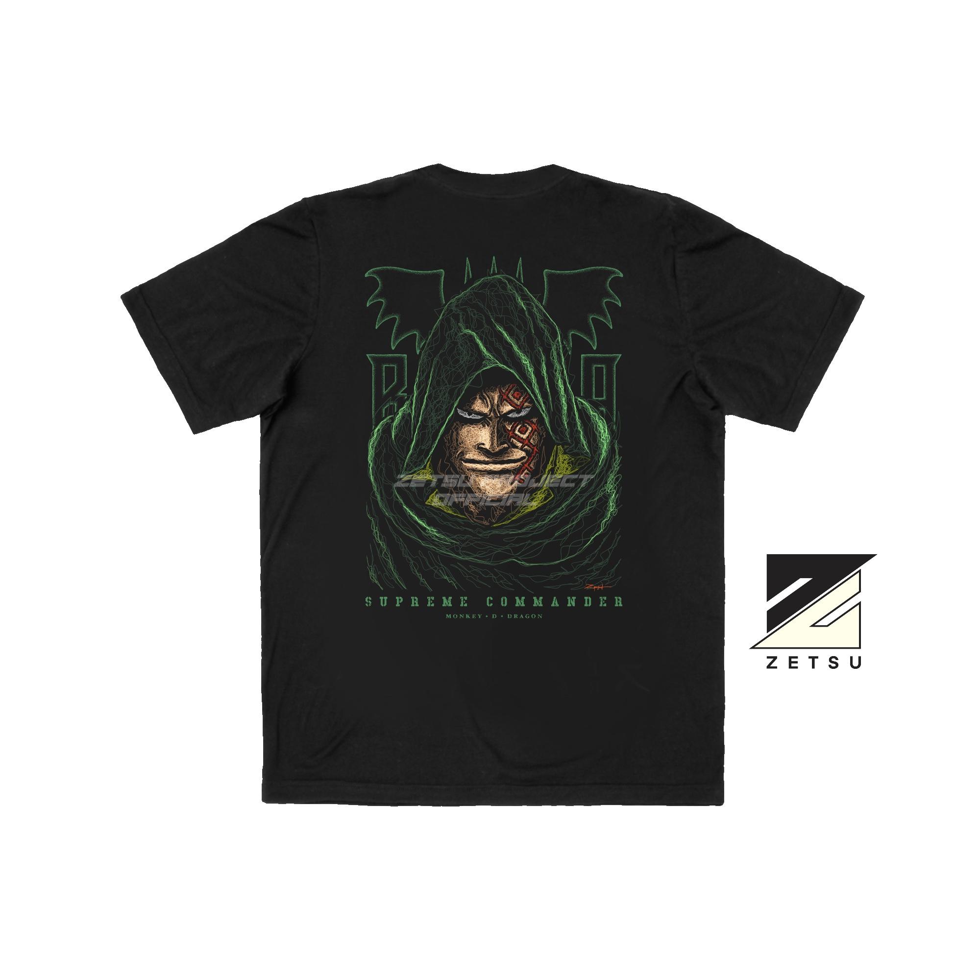 Zetproject Zetsu - Kaos Tshirt Anime Distro Hitam Pria Wanita Lengan Pendek - Dragon-4