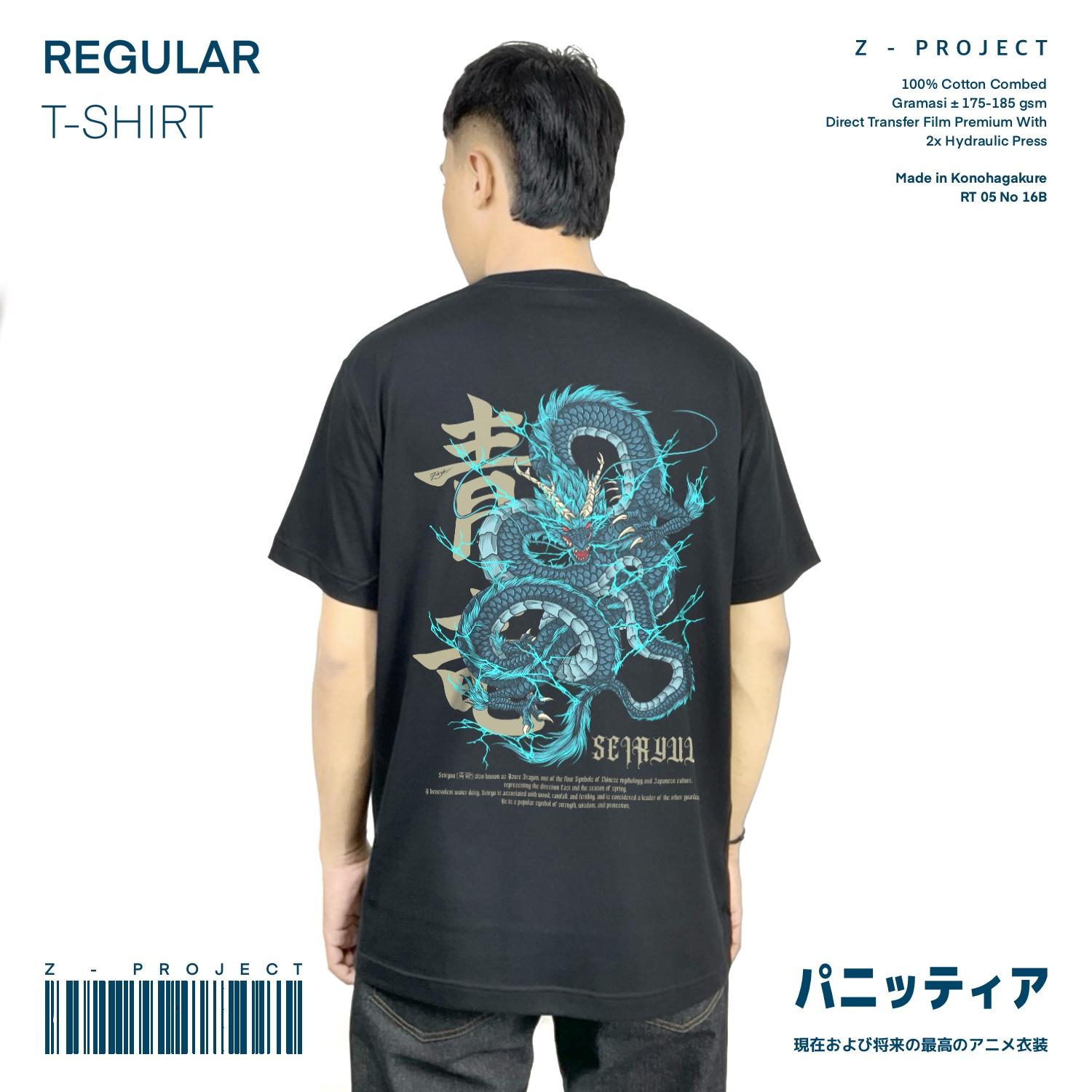 Zetproject - Seiryu Tshirt Japanese Lengan Pendek