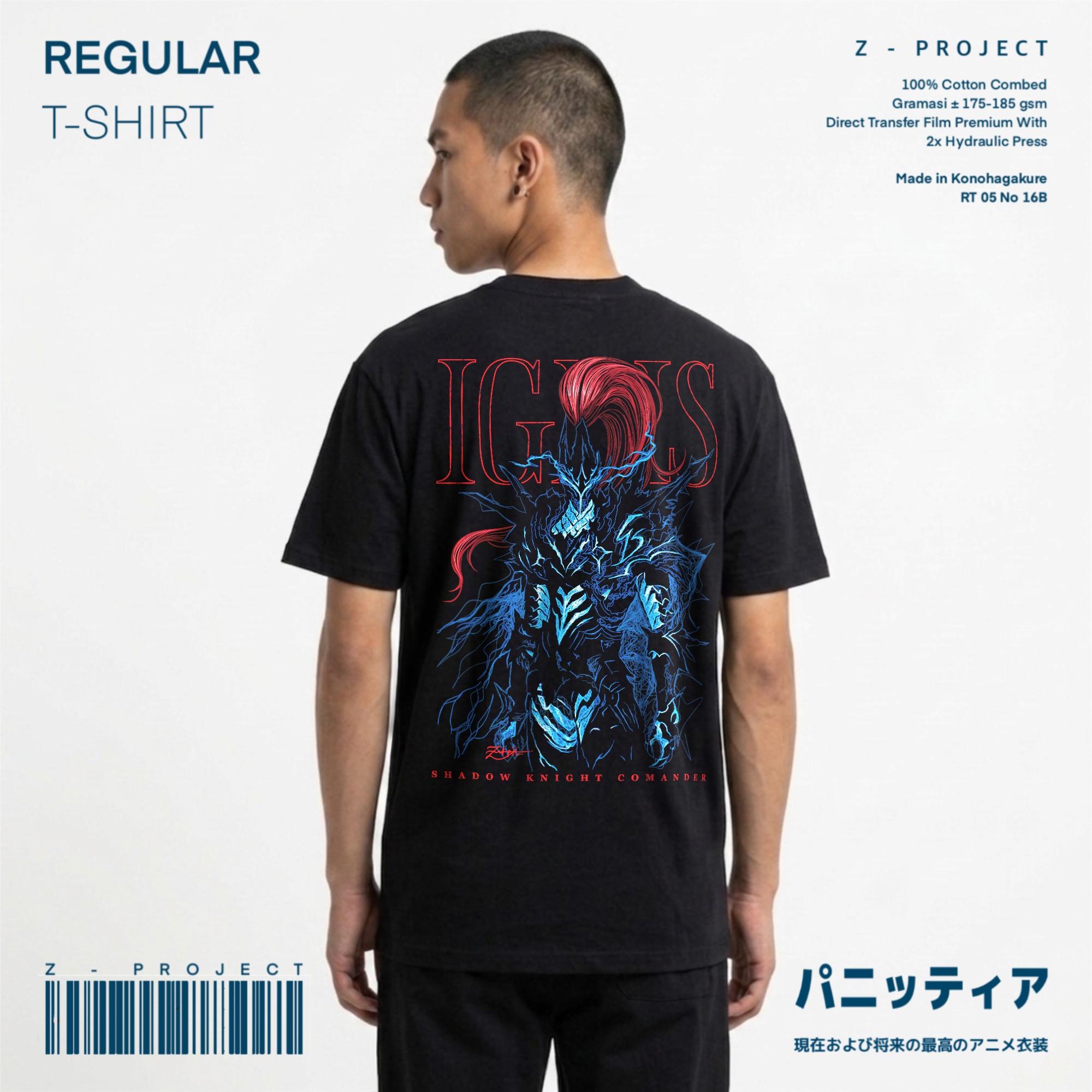 Zetproject Zetsu - Kaos Tshirt Anime Distro Hitam Pria Wanita Lengan Pendek - Igris
