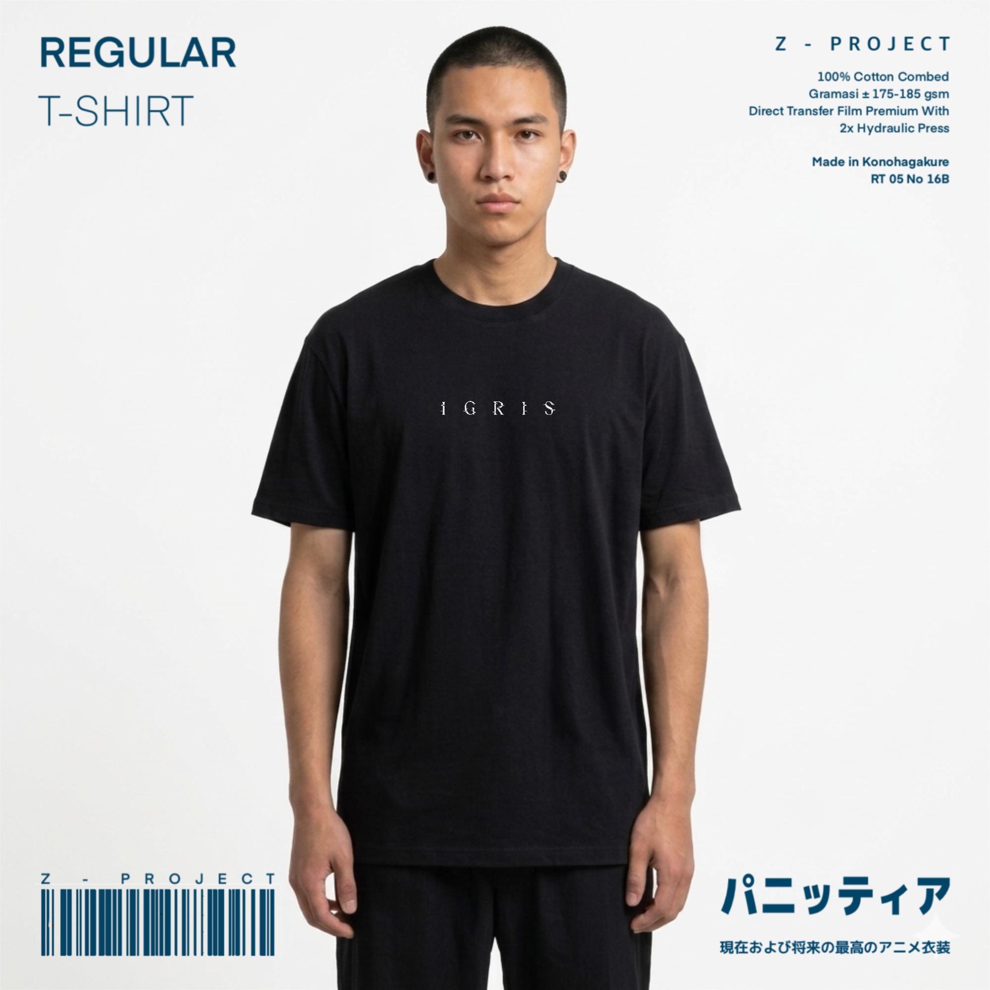 Zetproject Zetsu - Kaos Tshirt Anime Distro Hitam Pria Wanita Lengan Pendek - Igris-3