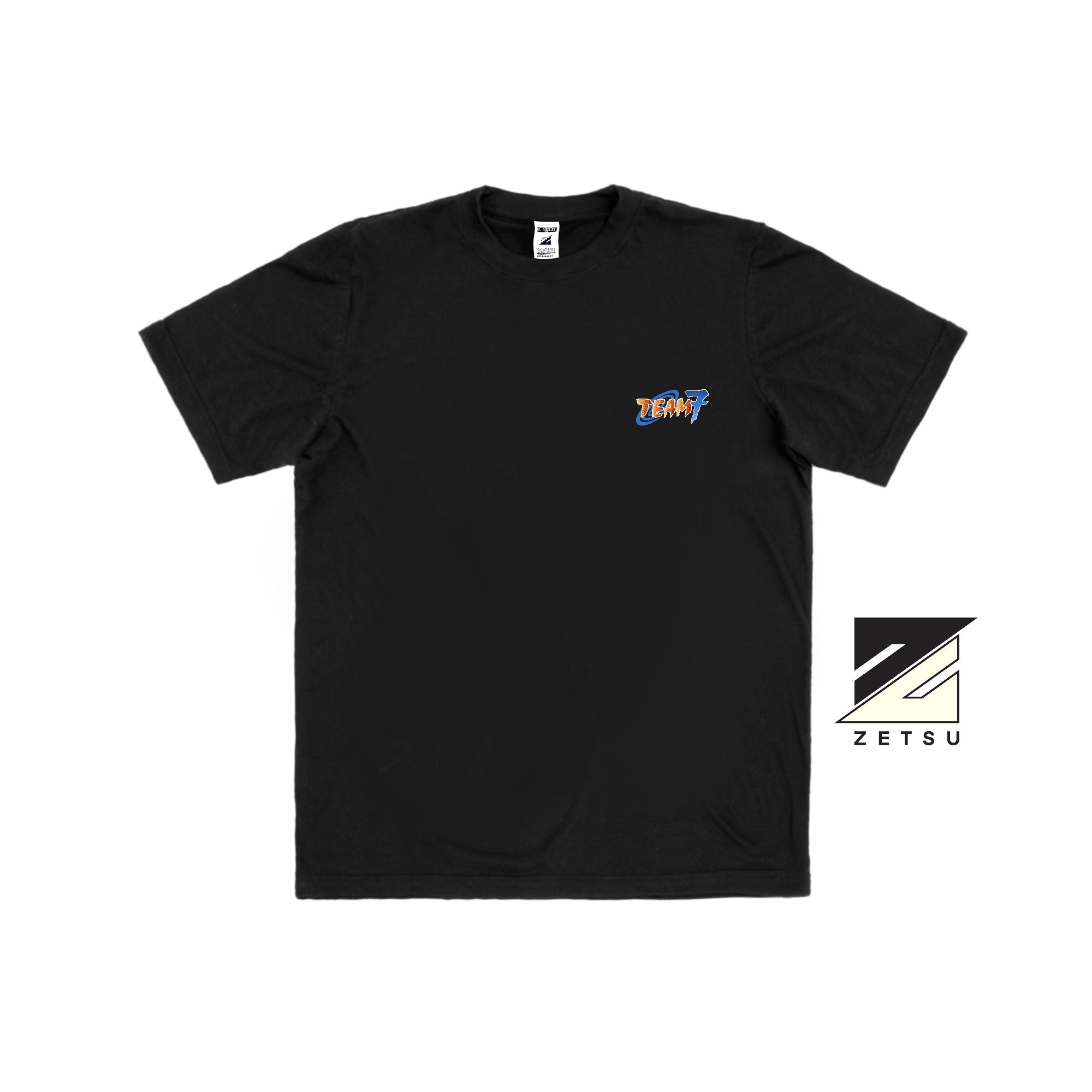 Zetproject Zetsu - Kaos Tshirt Anime Distro Hitam Pria Wanita Lengan Pendek - Team 7-6