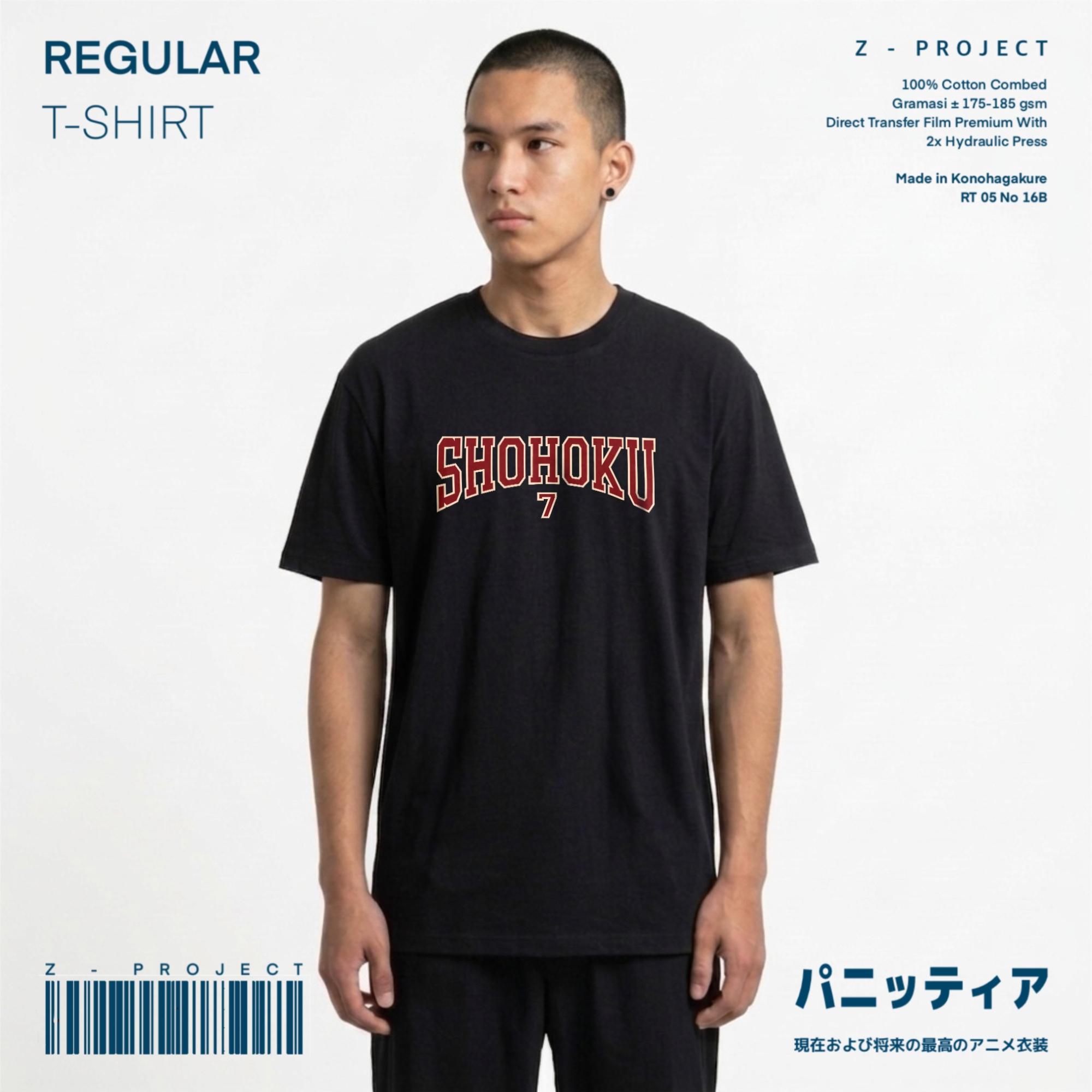 Zetproject Zetsu - Kaos Tshirt Anime Distro Hitam Pria Wanita Lengan Pendek - Miyagi-3