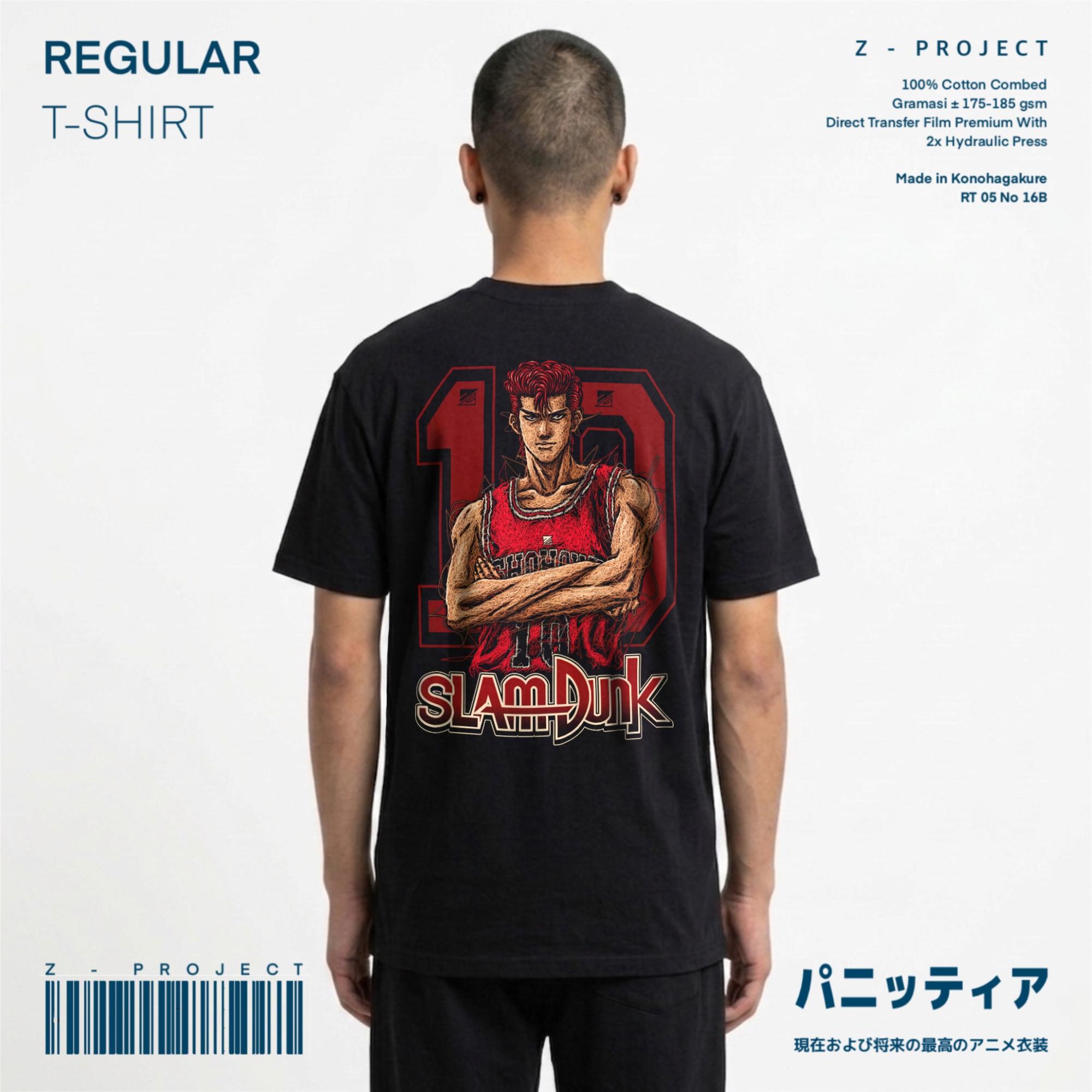 Zetproject Zetsu - Kaos Tshirt Anime Distro Hitam Pria Wanita Lengan Pendek - Hanamichi