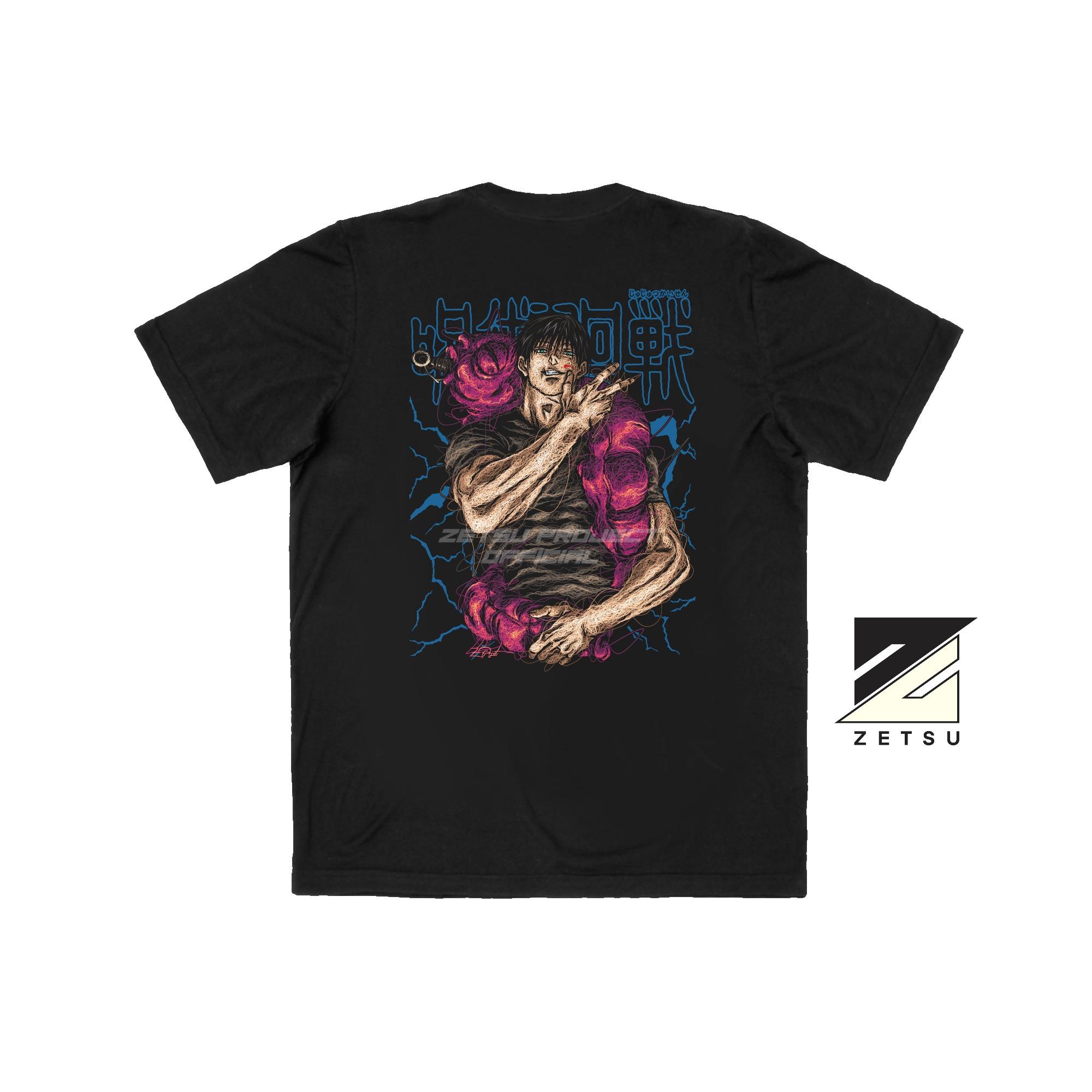 Zetproject Zetsu - Kaos Tshirt Anime Distro Hitam Pria Wanita Lengan Pendek - Toji-3