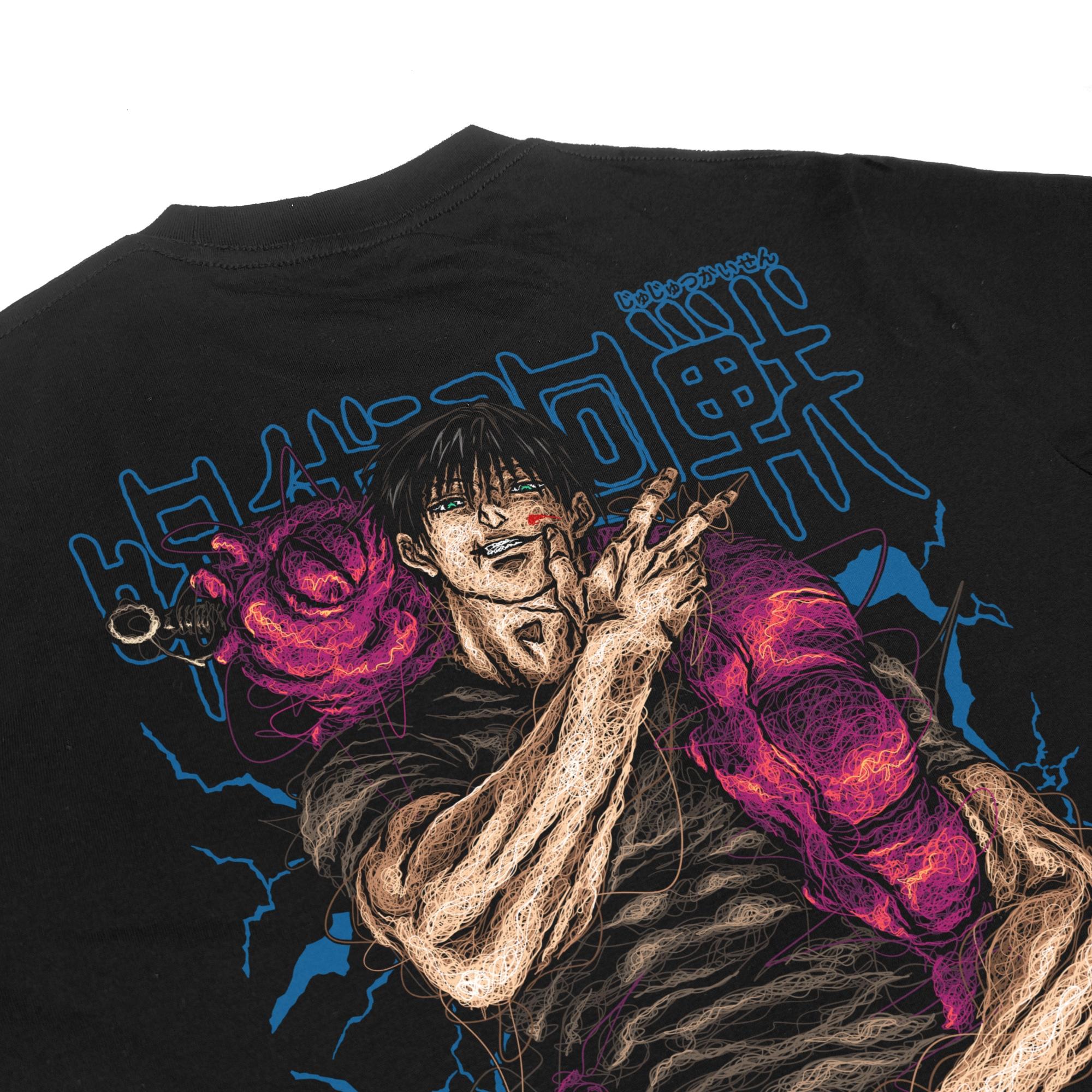 Zetproject Zetsu - Kaos Tshirt Anime Distro Hitam Pria Wanita Lengan Pendek - Toji-5