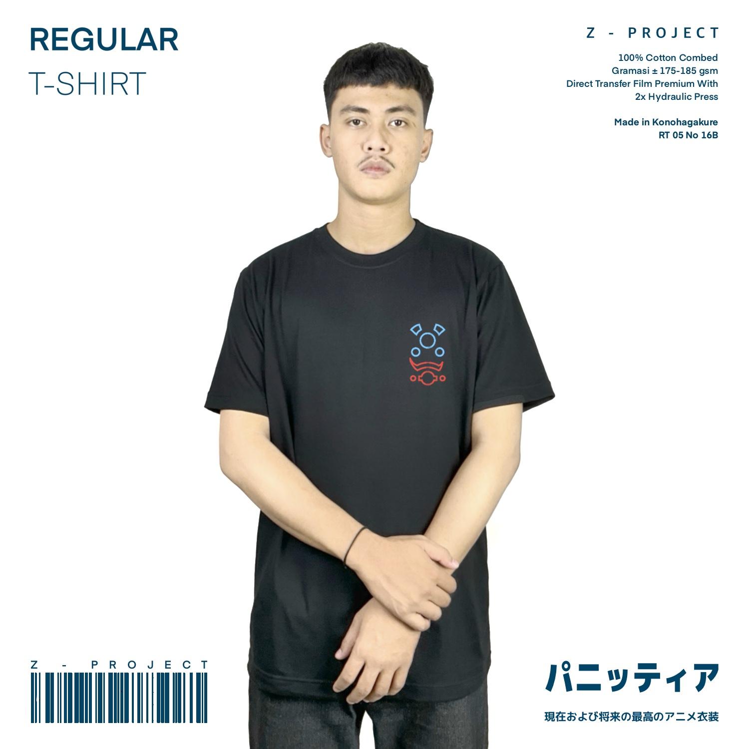 Zetproject Zetsu - Kaos Tshirt Anime Distro Hitam Pria Wanita Lengan Pendek - Two Blue Vortex-2