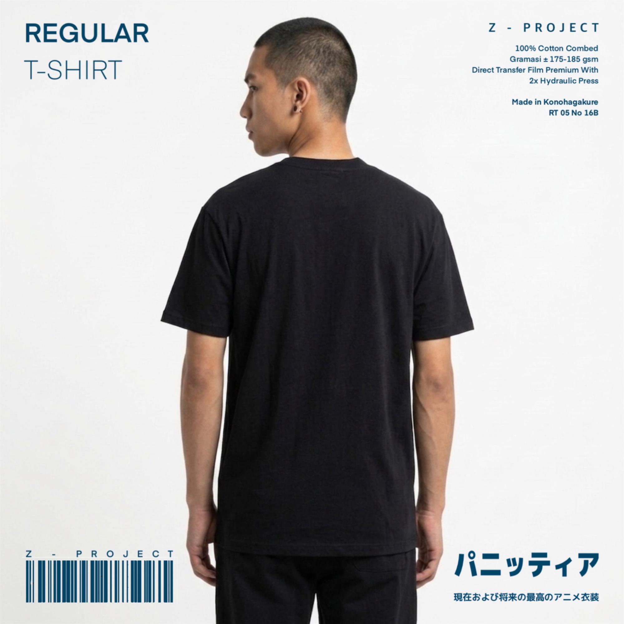 Zetproject Zetsu - Kaos Tshirt Anime Distro Hitam Pria Wanita Lengan Pendek - Avante-3