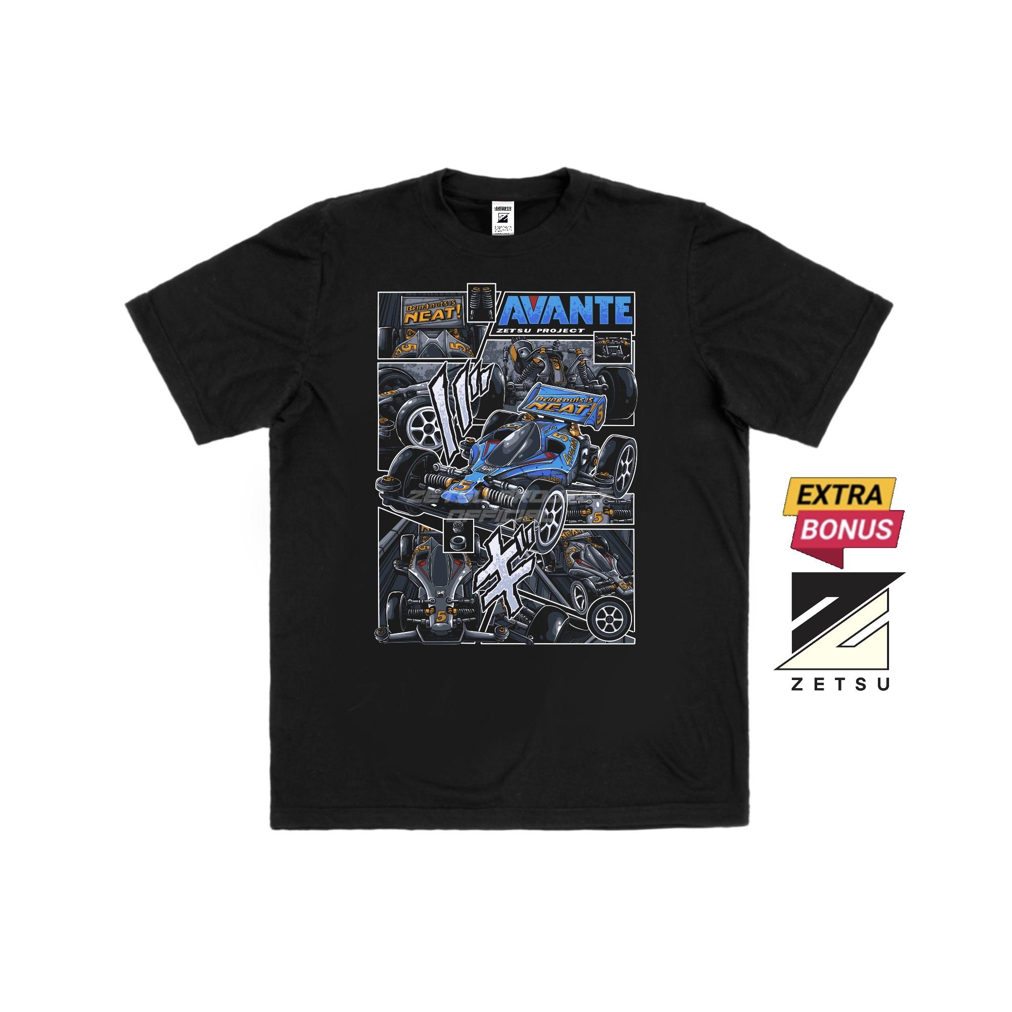 Zetproject Zetsu - Kaos Tshirt Anime Distro Hitam Pria Wanita Lengan Pendek - Avante-4