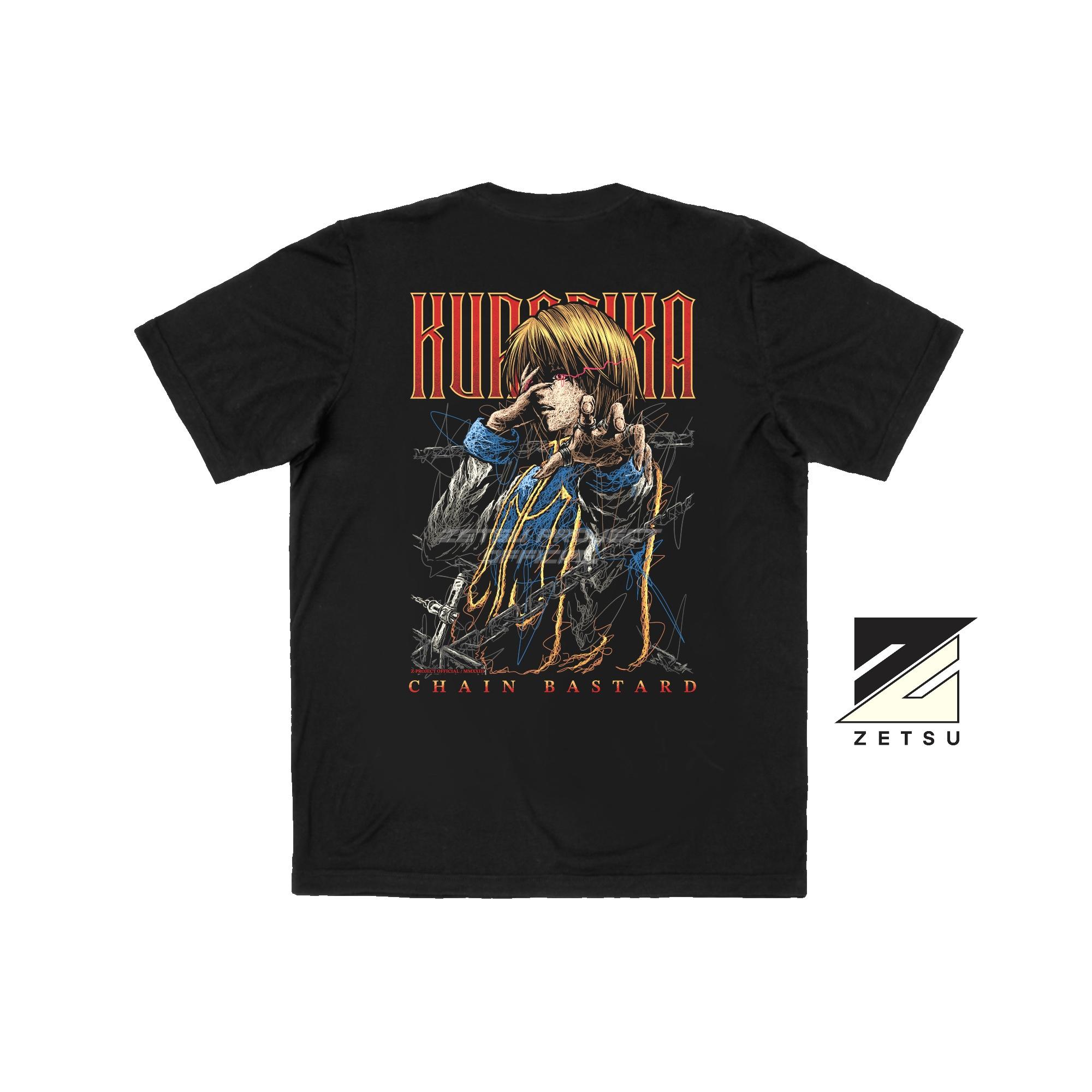 Zetproject Zetsu - Kaos Tshirt Anime Distro Hitam Pria Wanita Lengan Pendek - Kurapika-4