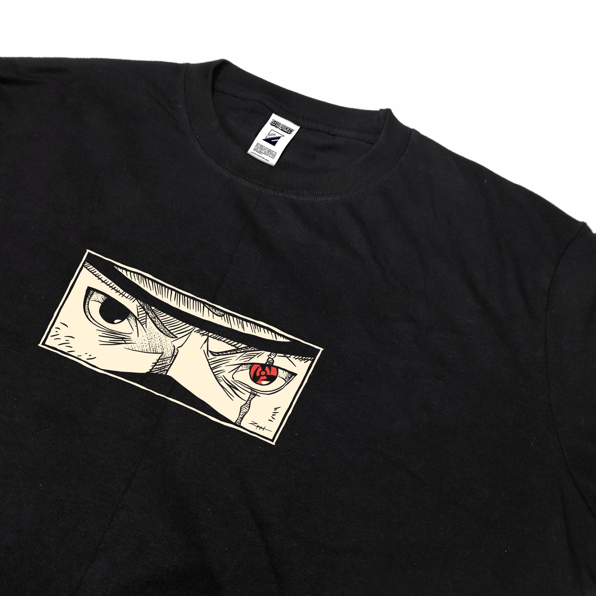Zetproject Zetsu - Kaos Tshirt Anime Distro Hitam Pria Wanita Lengan Pendek - Kakashi-6