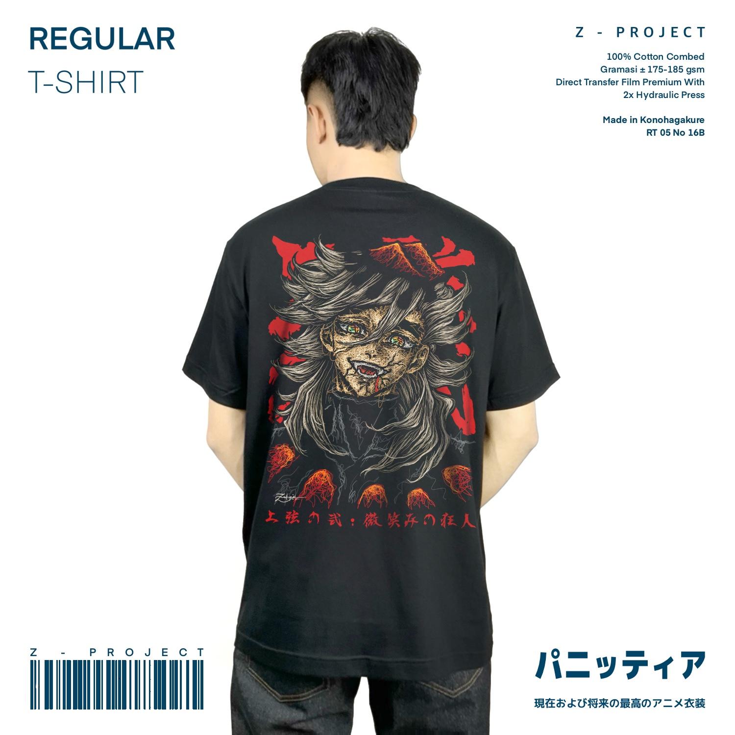 Zetproject Zetsu - Kaos Tshirt Anime Distro Hitam Pria Wanita Lengan Pendek - Doma