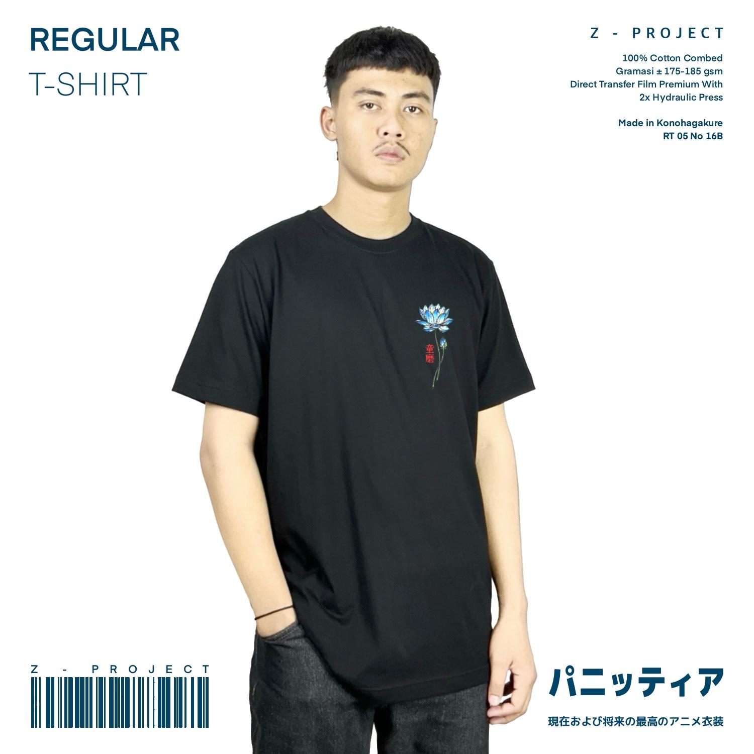 Zetproject Zetsu - Kaos Tshirt Anime Distro Hitam Pria Wanita Lengan Pendek - Doma-2