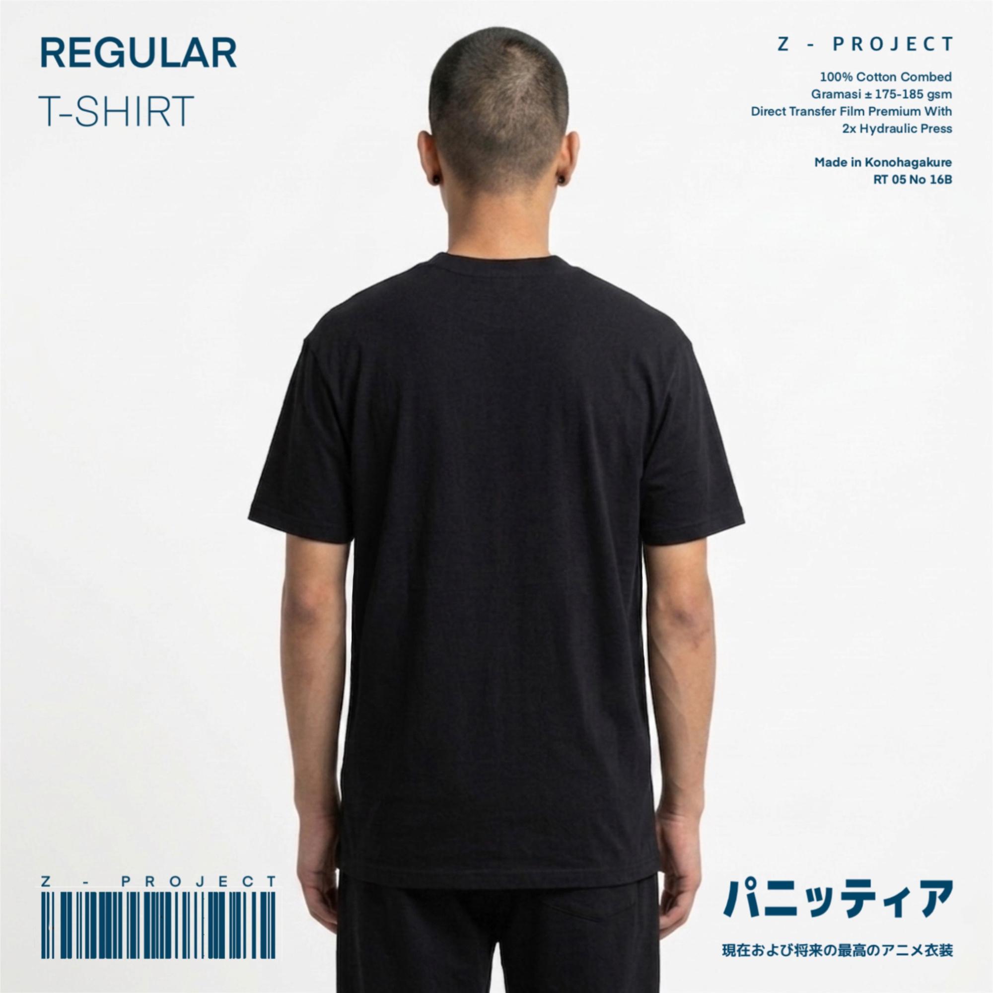 Zetproject Zetsu - Kaos Tshirt Anime Distro Hitam Pria Wanita Lengan Pendek - Voltus-3