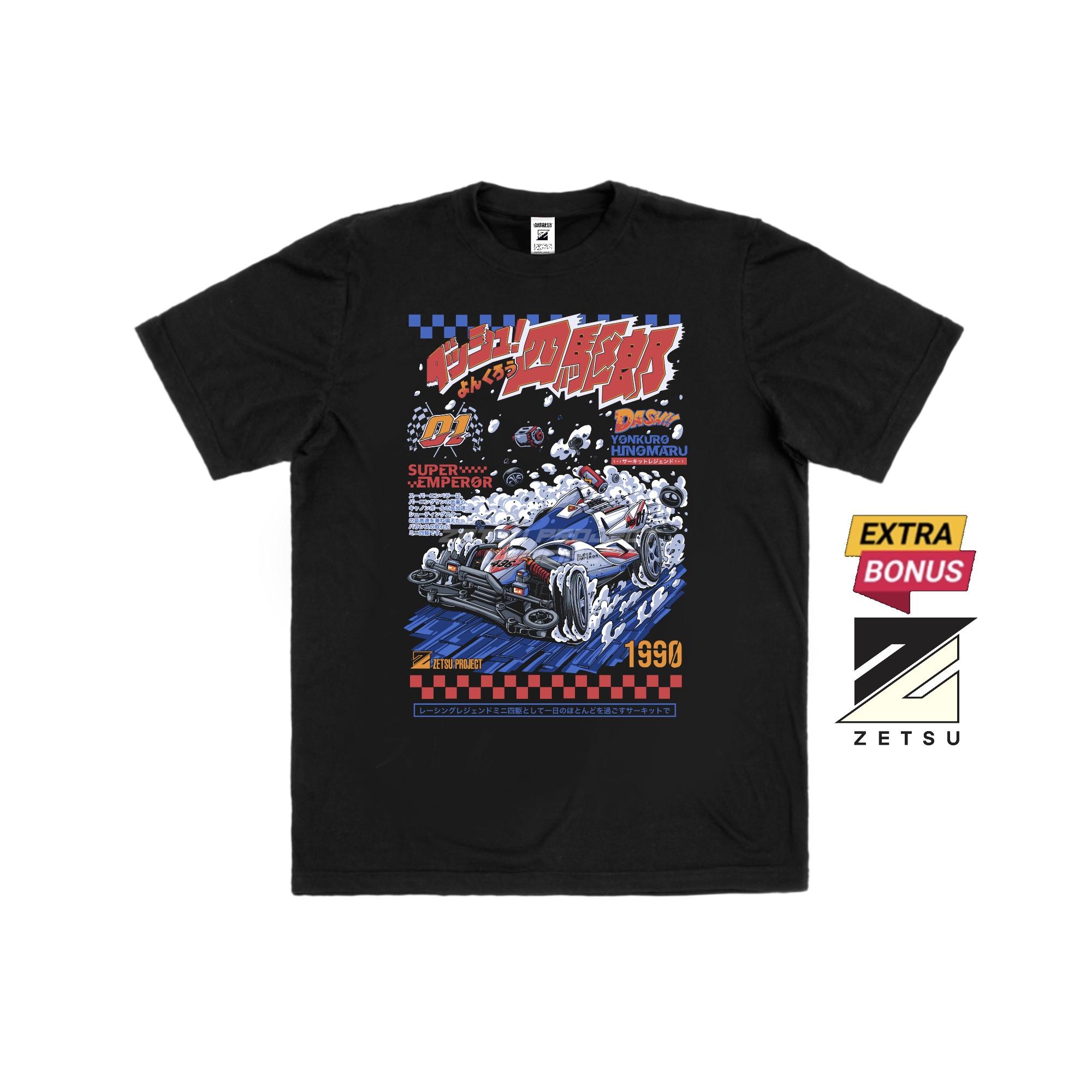 Zetproject Zetsu - Kaos Tshirt Anime Distro Hitam Pria Wanita Lengan Pendek - Dashemperor-4