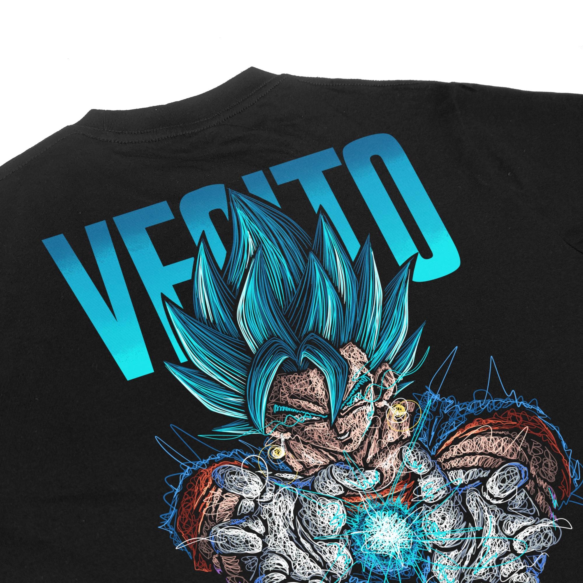 Zetproject Zetsu - Kaos Tshirt Anime Distro Hitam Pria Wanita Lengan Pendek - Vegito-5